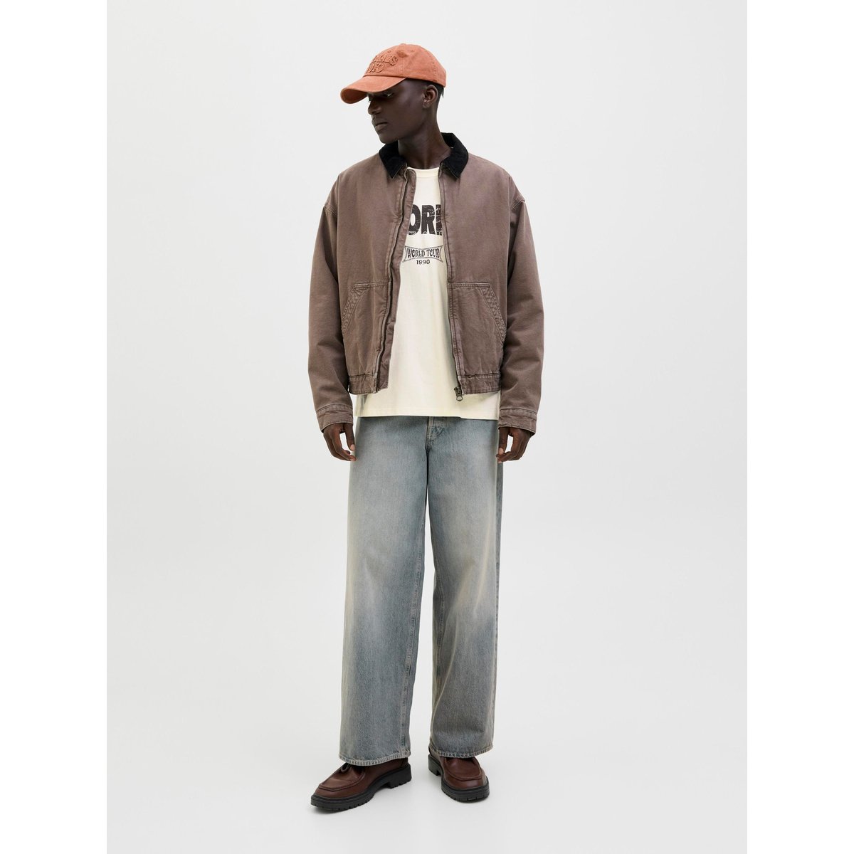 T-Shirt antique white, JACK & JONES