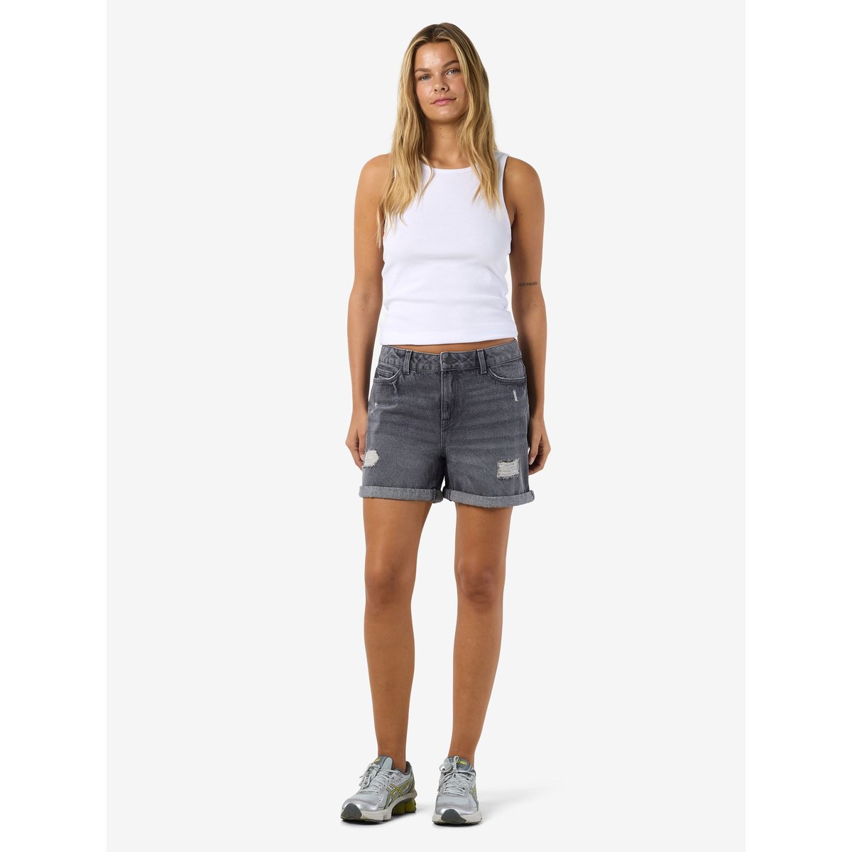 Shorts En Jean dark grey denim, NOISY MAY