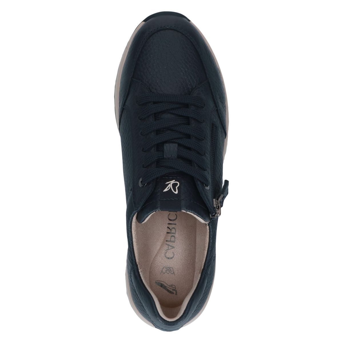 Basket en cuir bleu, CAPRICE