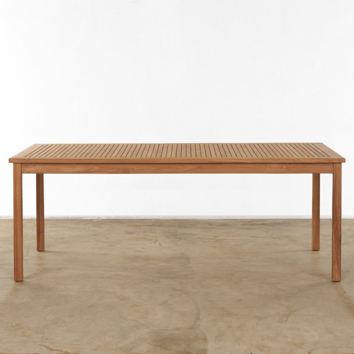 Ensemble table de jardin en teck Frida 200 et 6 chaises Tosca naturel, WANDA COLLECTION