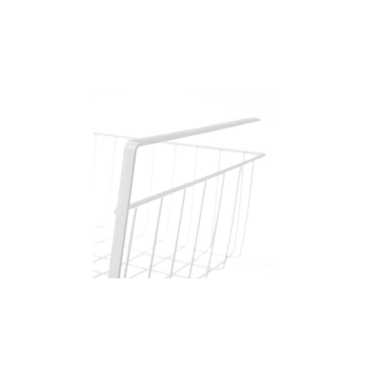 Panier de rangement à suspendre métal blanc - 30x24.5x14.5cm blanc, WADIGA
