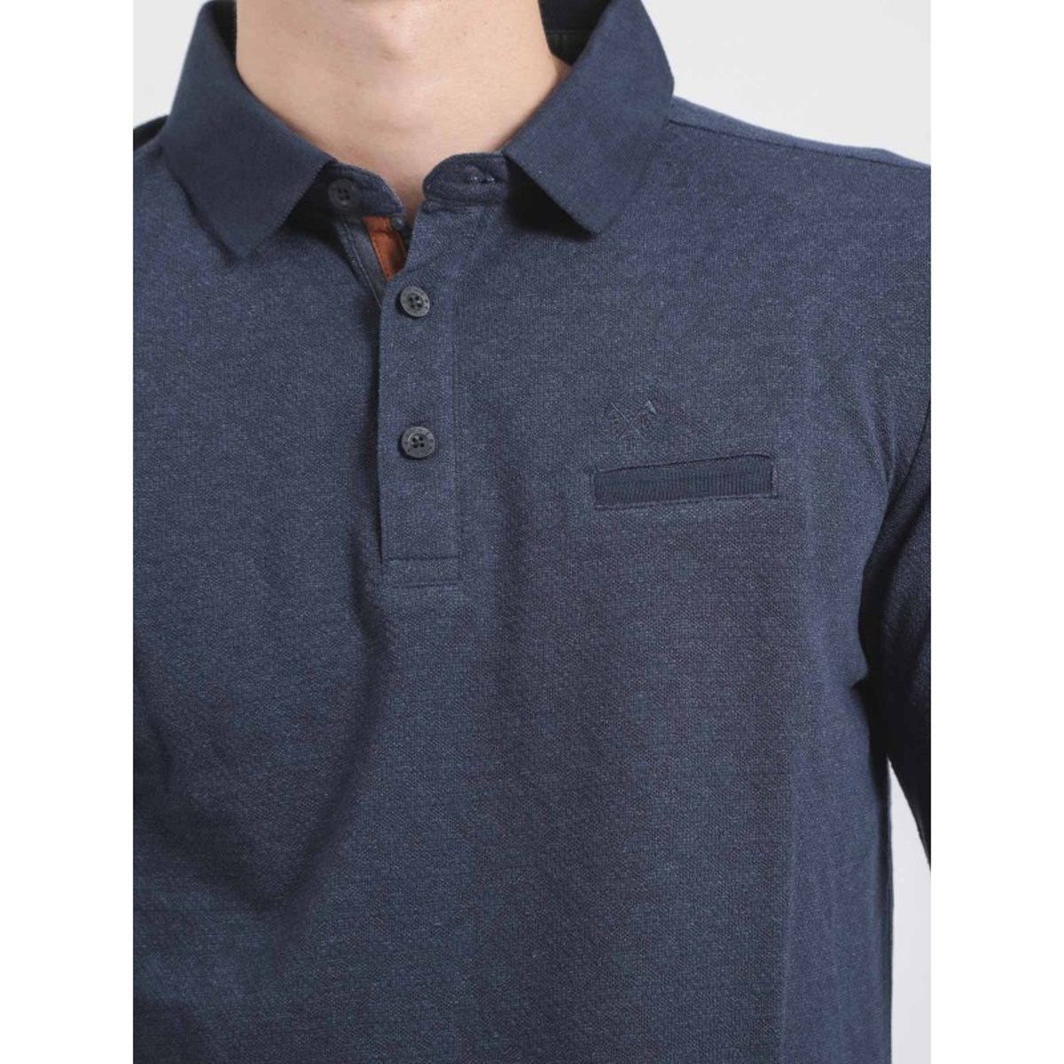 Polo Manches Longues Pur Coton Pumanar bleu marine, RITCHIE