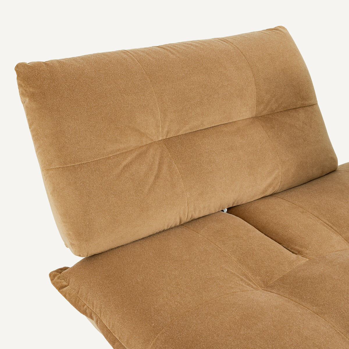 Banquette modulable en velours de lin, KAORI caramel, AM.PM