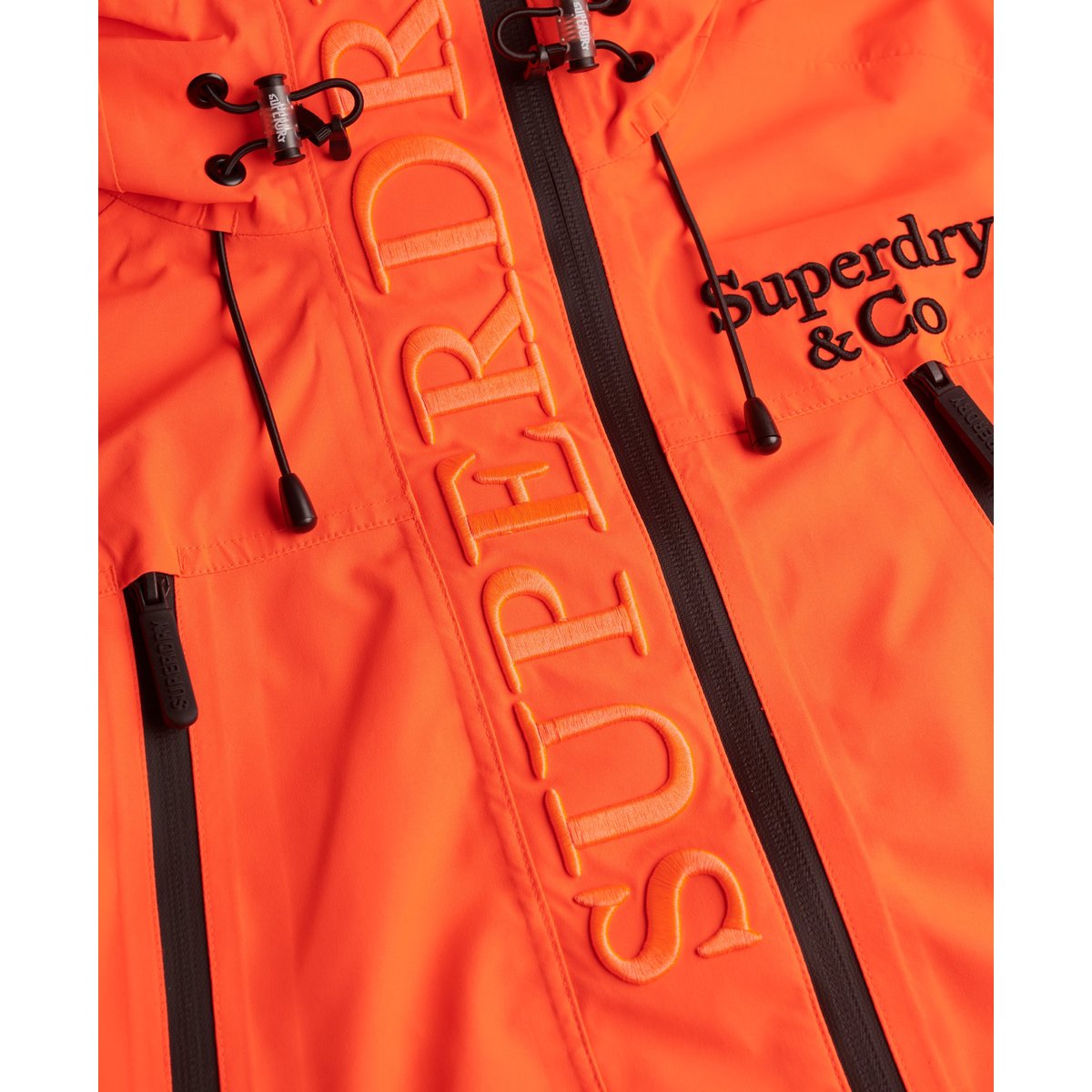 Veste de Ski Freestyle Coupe Décontractée rouge fluo, SUPERDRY