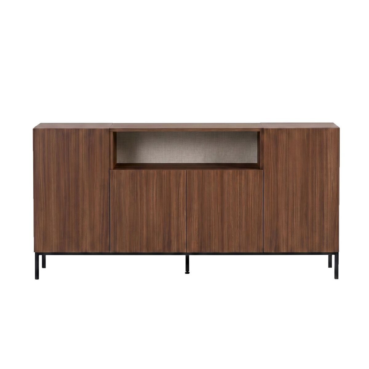 Buffet 4 portes 1 niche - OLIVER noyer, CALICOSY