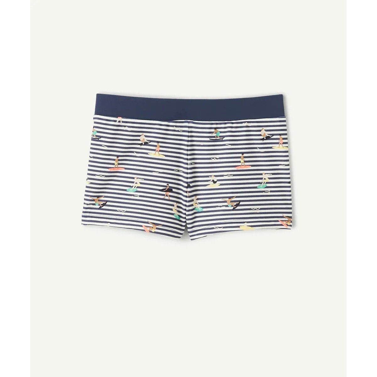 Boxer da bagno a righe rigato blu vivo/bianco, TAPE A L'OEIL