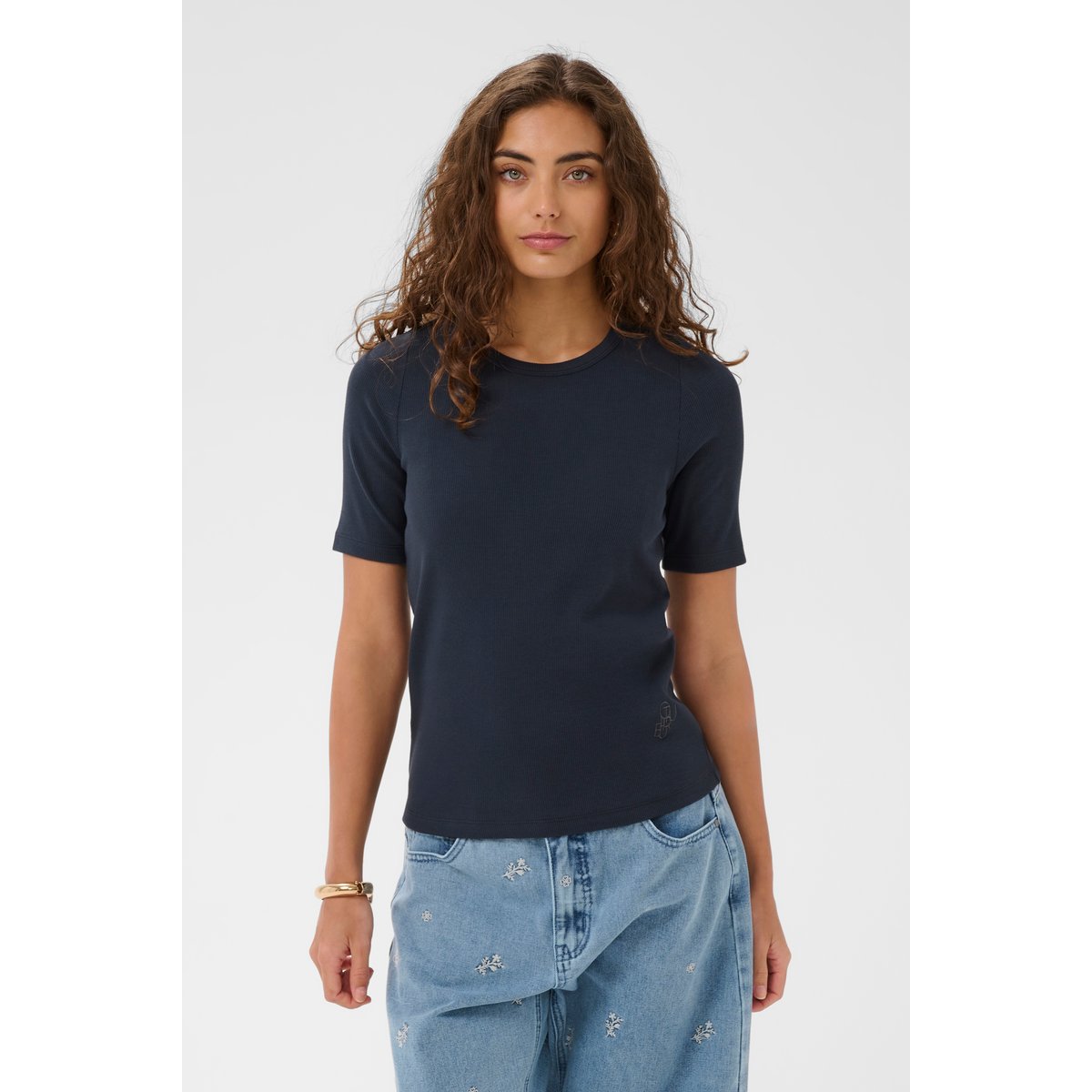 T-shirt à manches courtes bleu salute, CULTURE