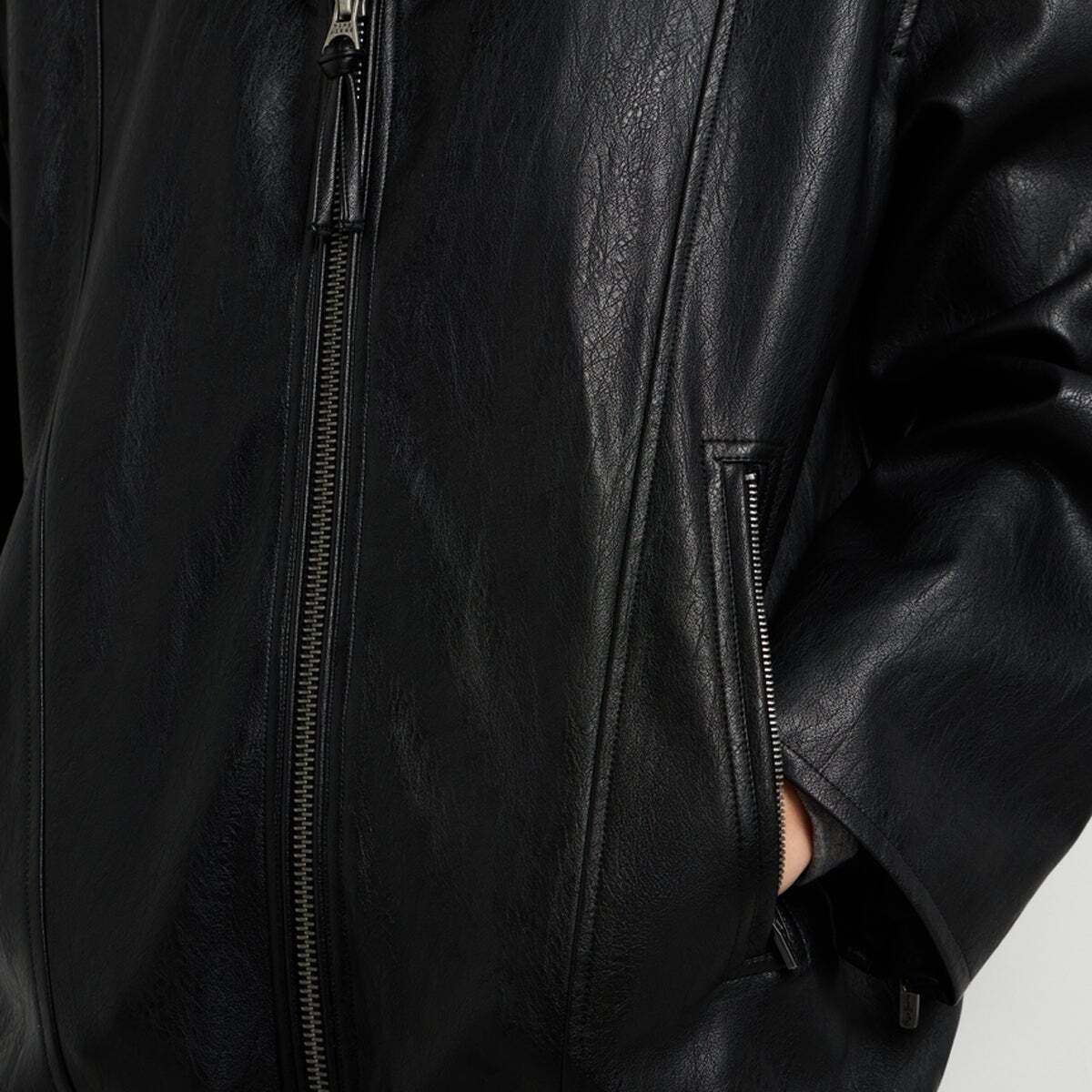 Veste Effet Cuir noir, PEPE JEANS