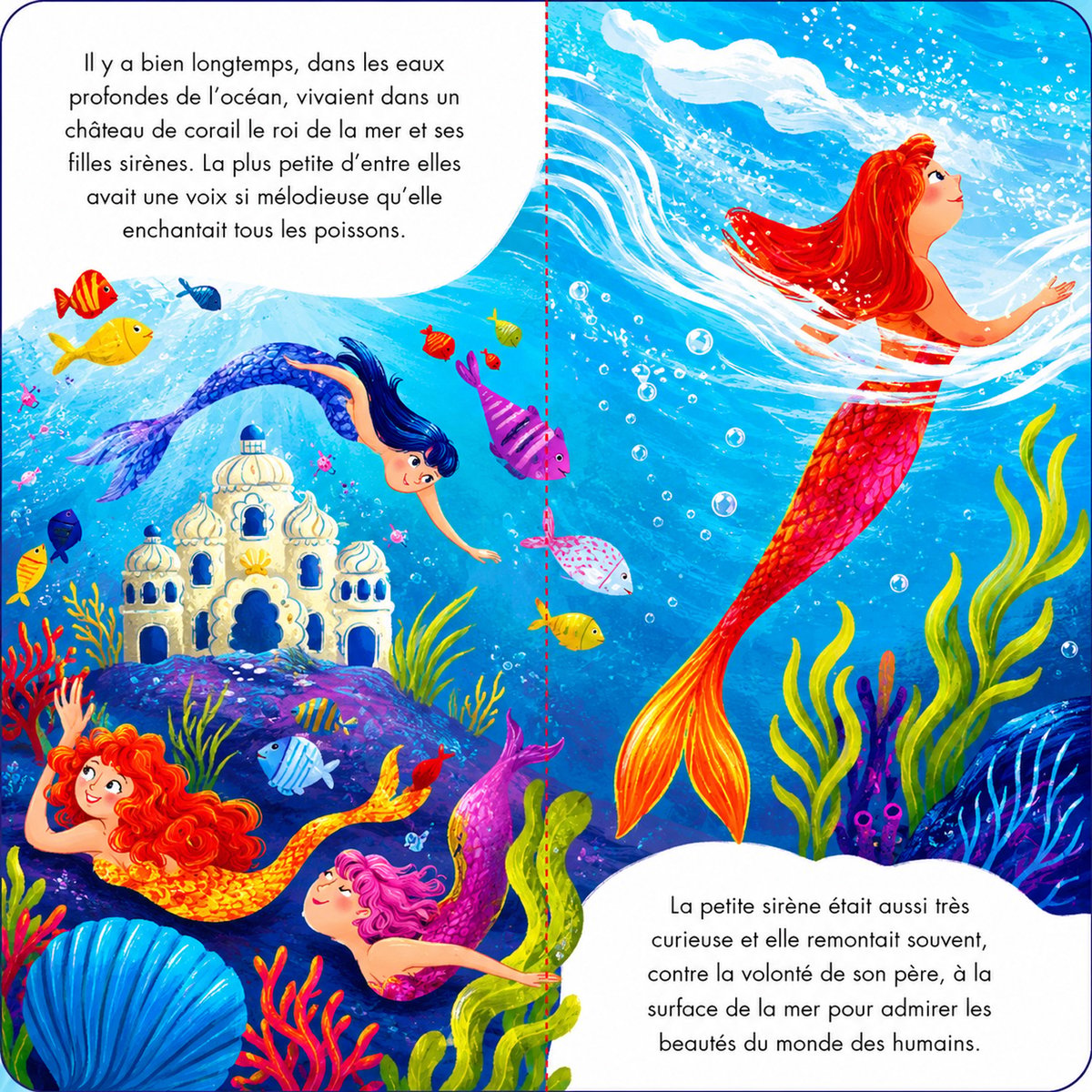 Puzzle et livre La petite sirène turquoise, SASSI