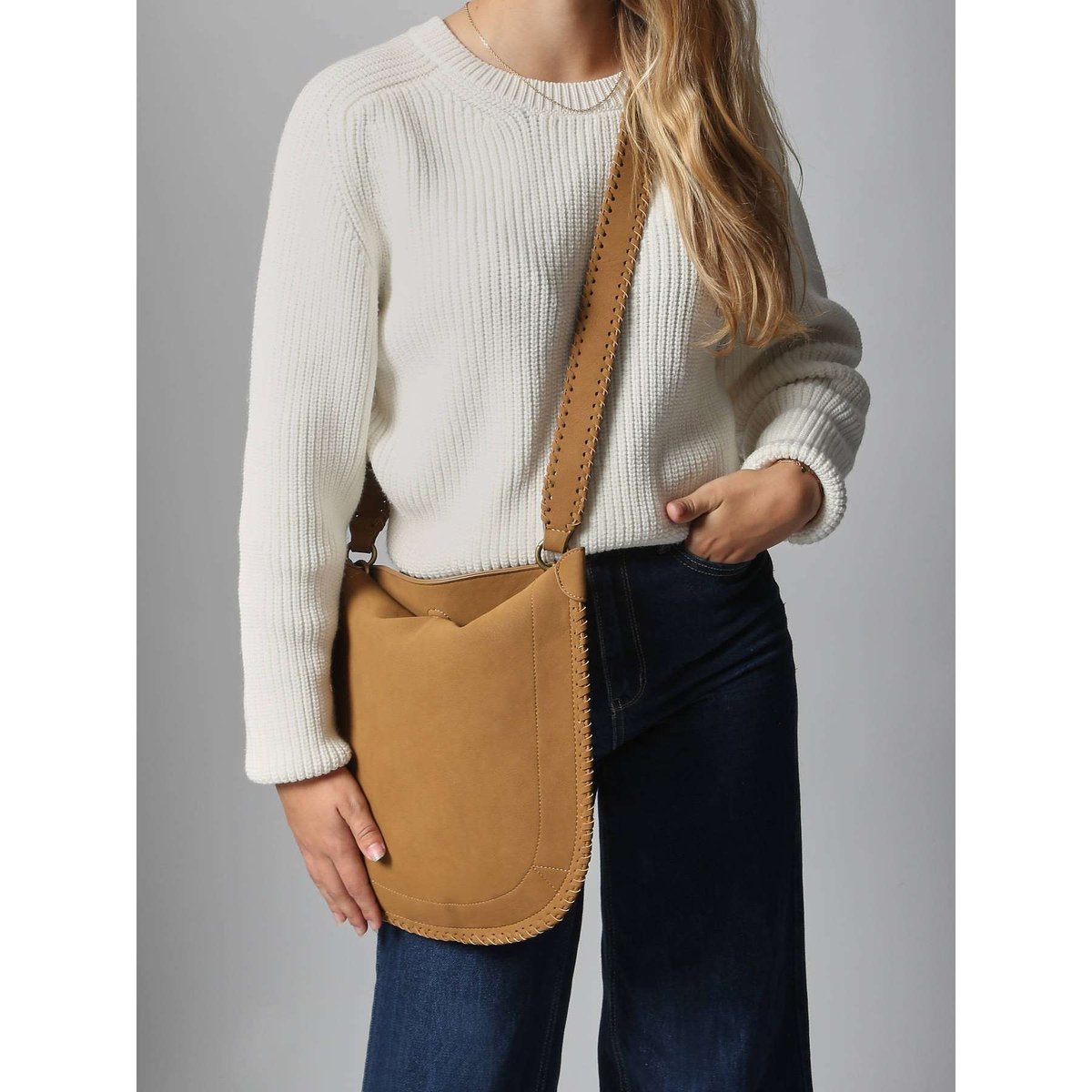 Sac bandoulière Lace taupe, MINIPRIX