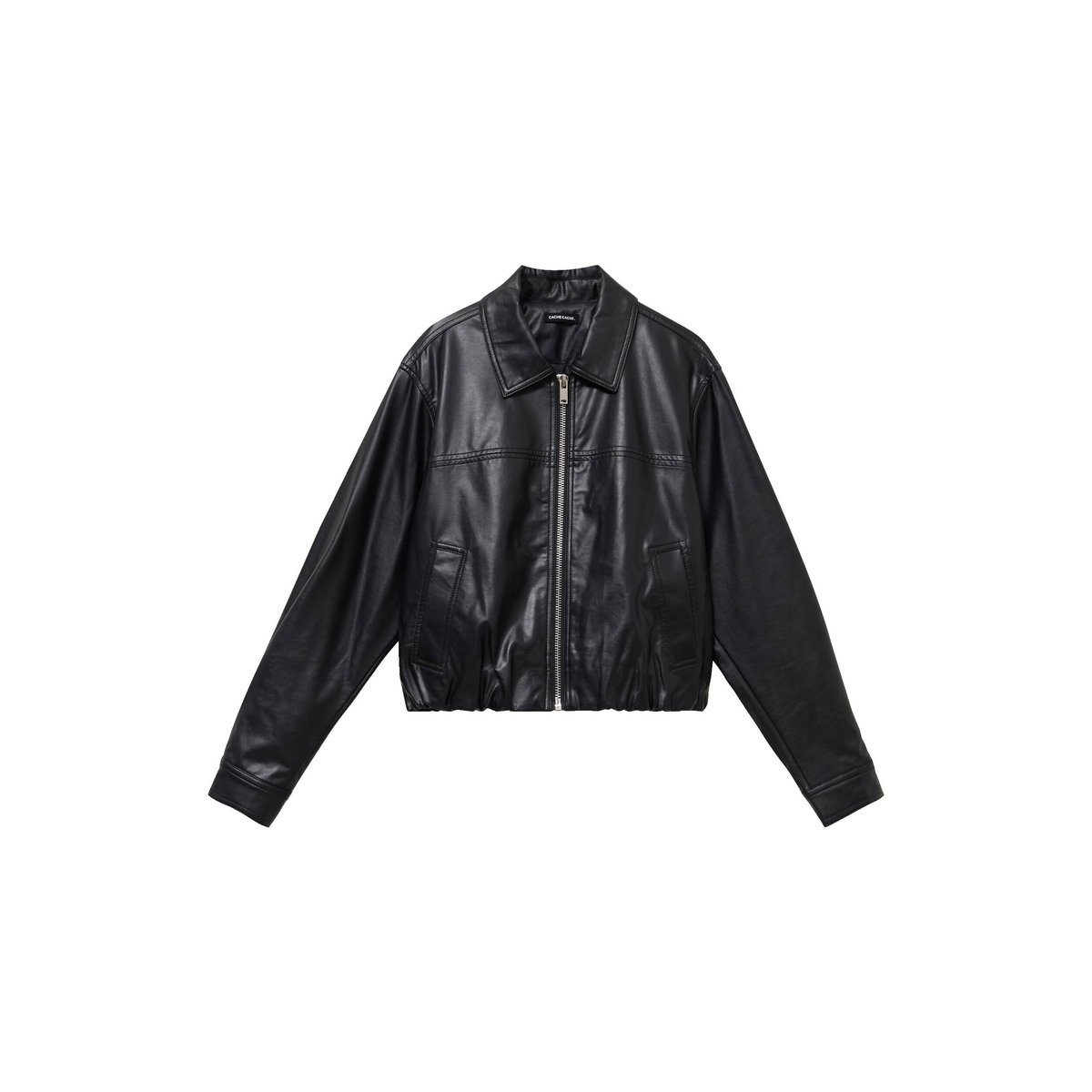Veste effet boule manches longues noir, CACHE CACHE