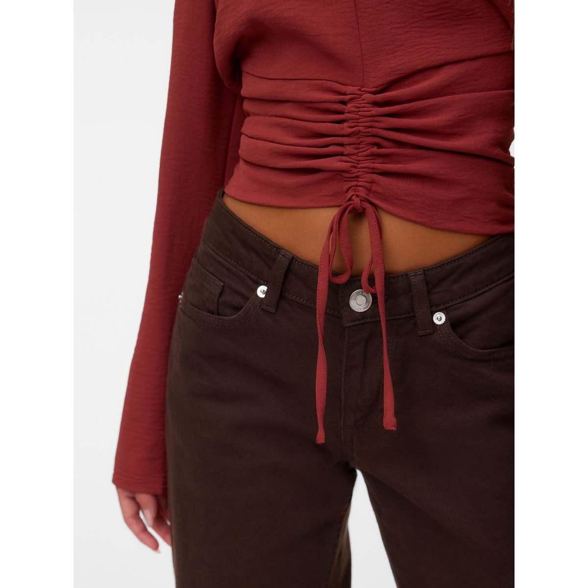 Top russet brown, VERO MODA