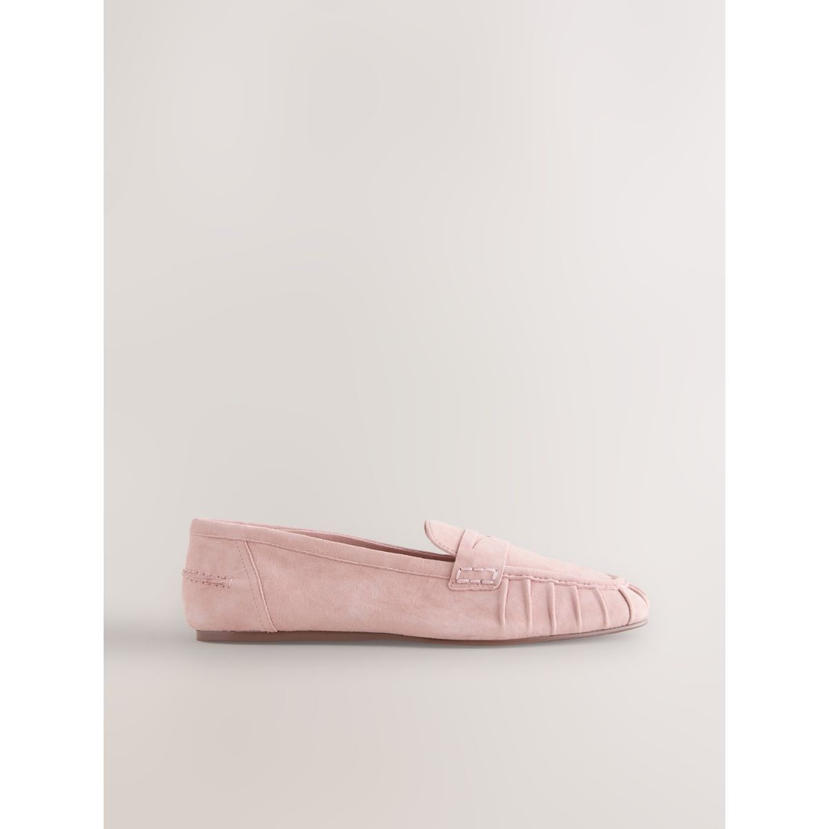 Mocassins froncés en cuir forever comfort® rose blush, NEXT