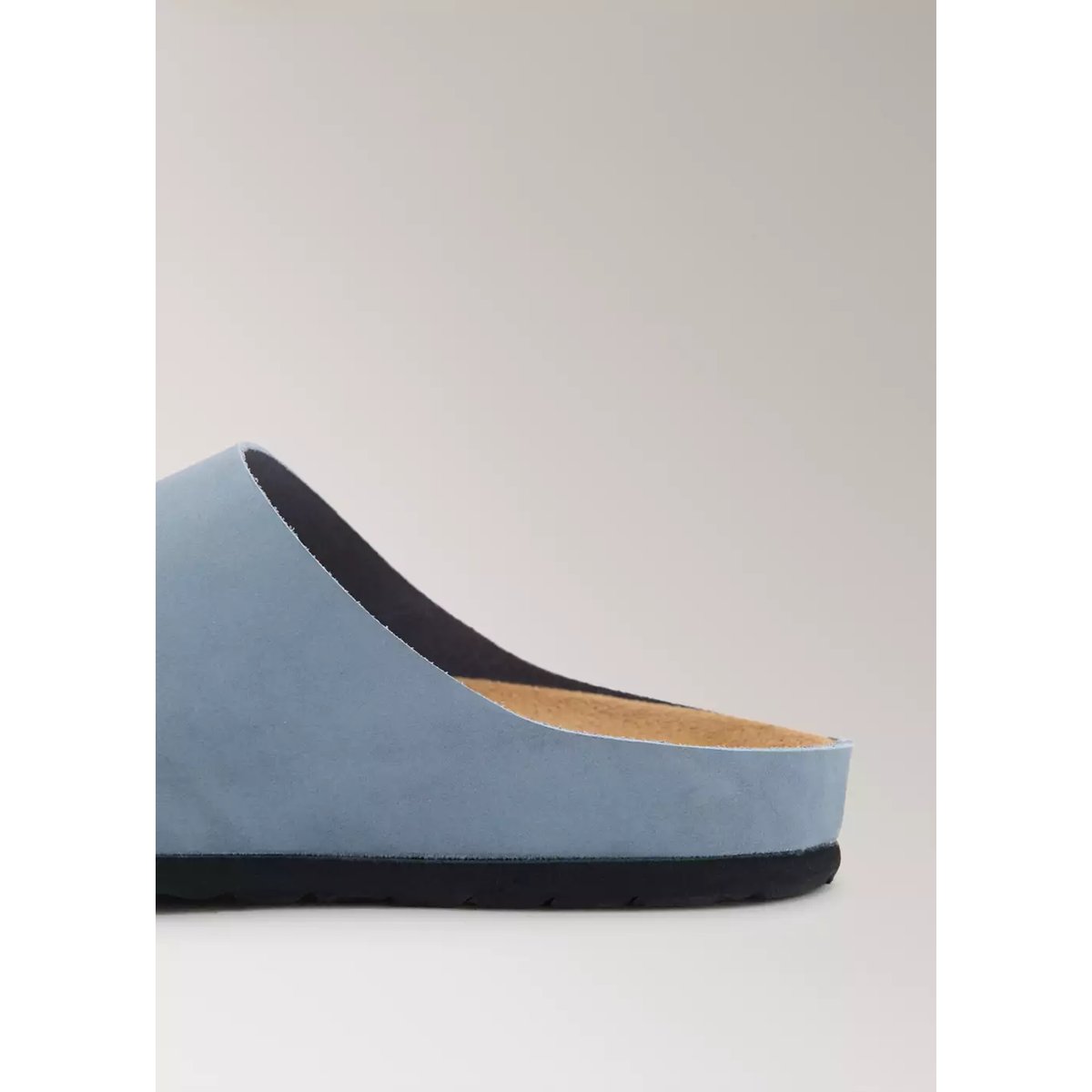 Sabots cuir minimalistes gris, MANGO