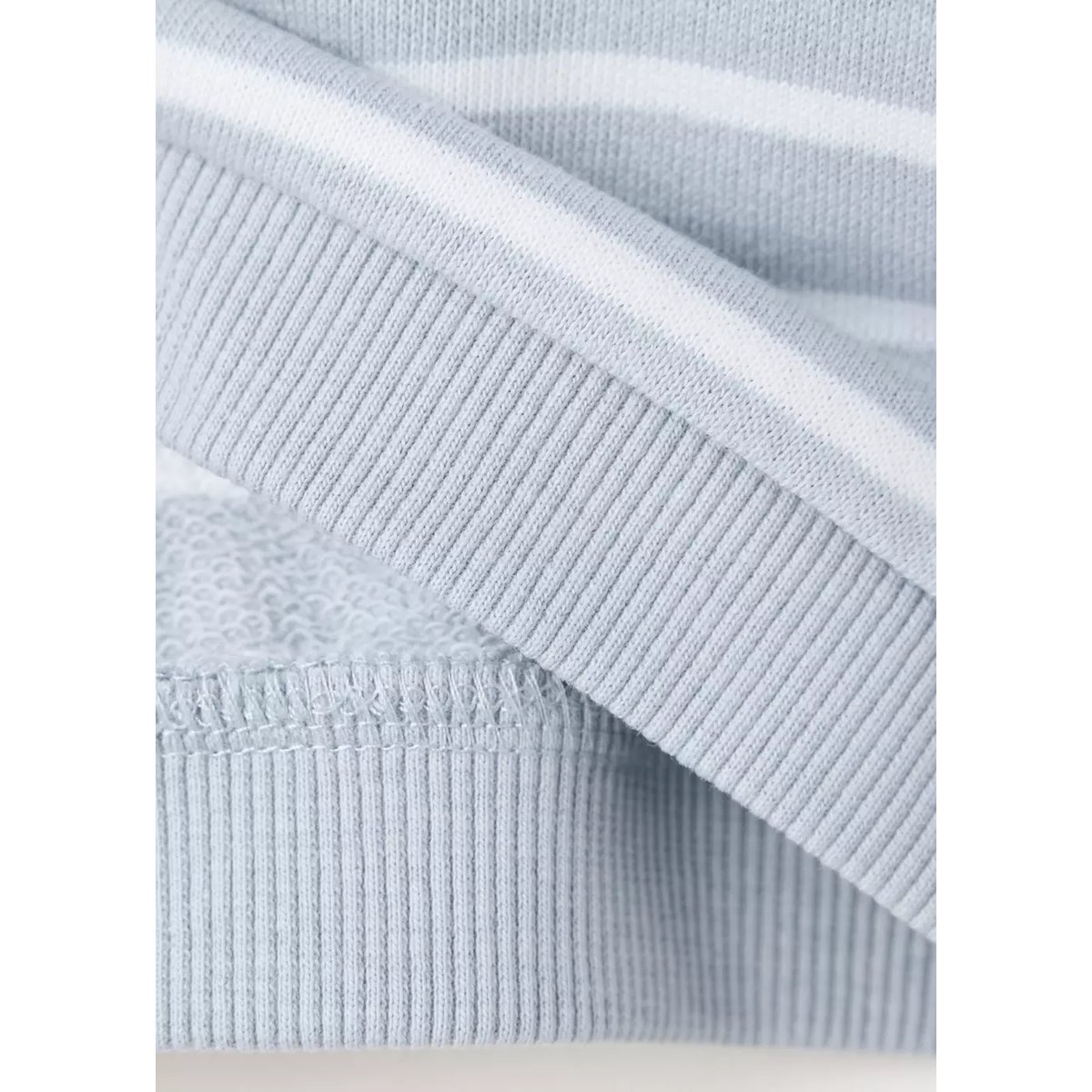 Sweat-shirt coton rayures bleu ciel, MANGO BABY