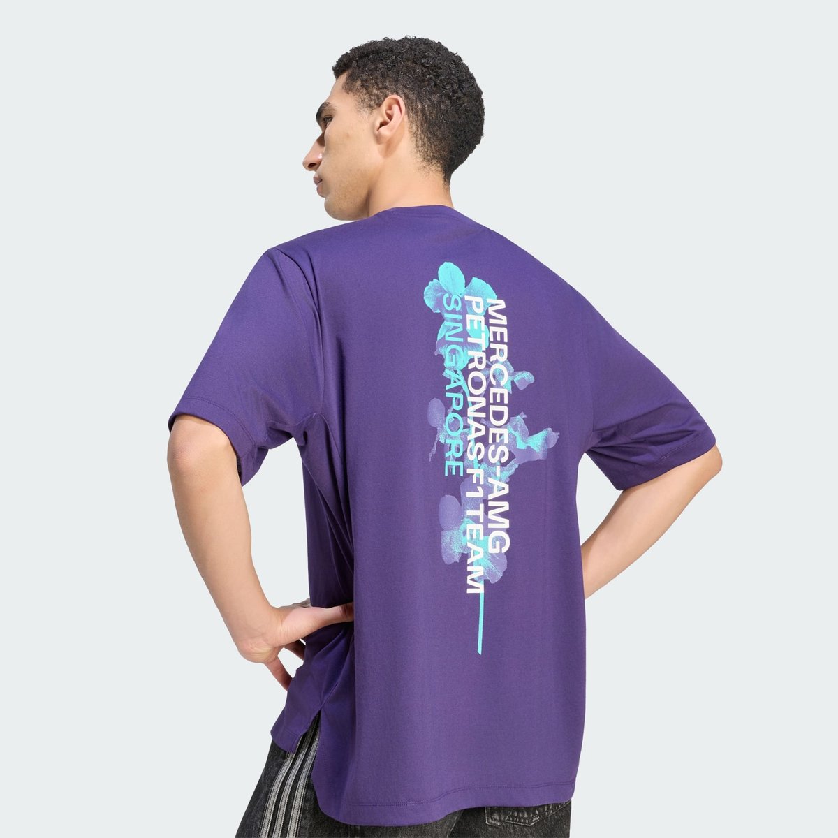 T-Shirt Mercedes - Amg Petronas Formula 1 Team Vanda Bloom T-Shirt Mercedes - Amg Petronas Formula 1 Team Vanda Bloom dark purple, adidas Performance