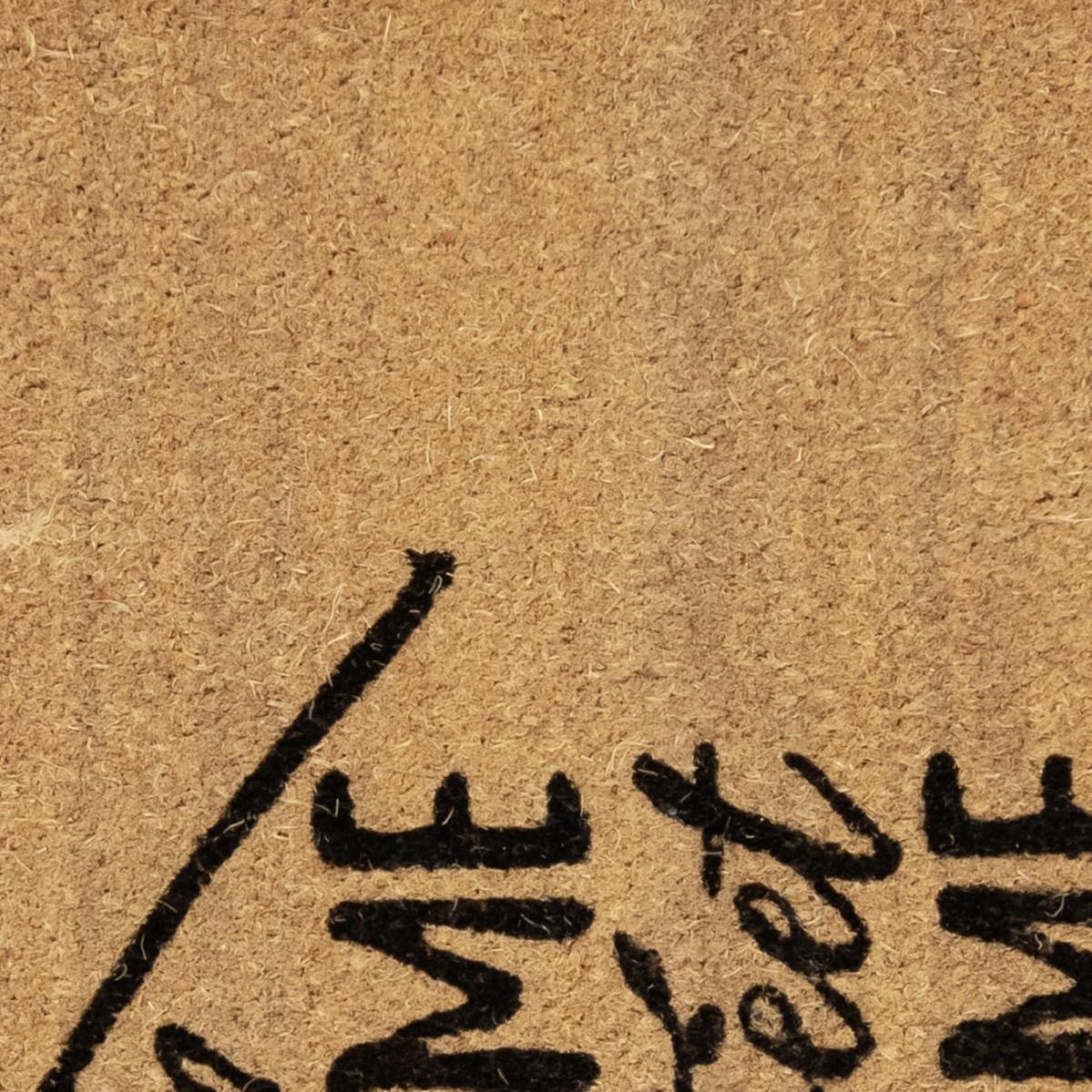 Paillasson motif texte en relief, chaleureux, HOME SWEET HOME 3 orange, UN AMOUR DE TAPIS