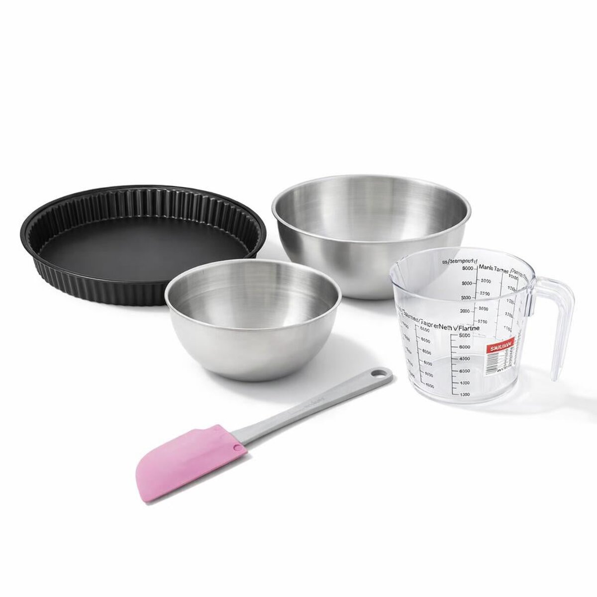 Set de 5 ustensiles de pâtisserie moule à gâteaux 2 bols spatule noir, ZENKER