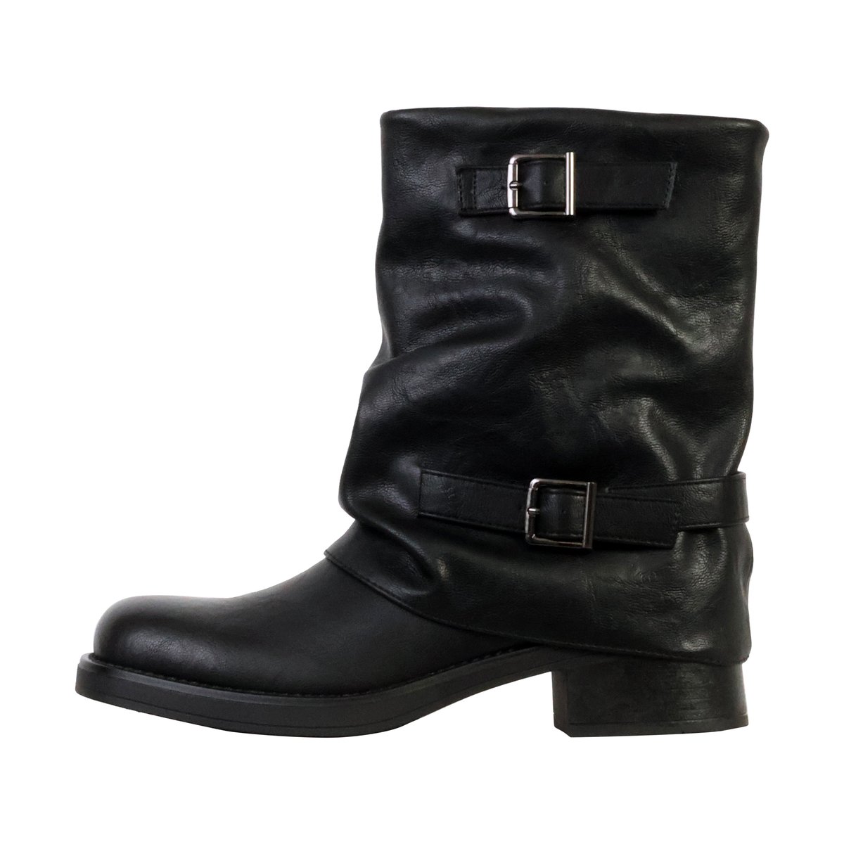 Bottines à Boucles Brides Super Mode noir, ENZA NUCCI