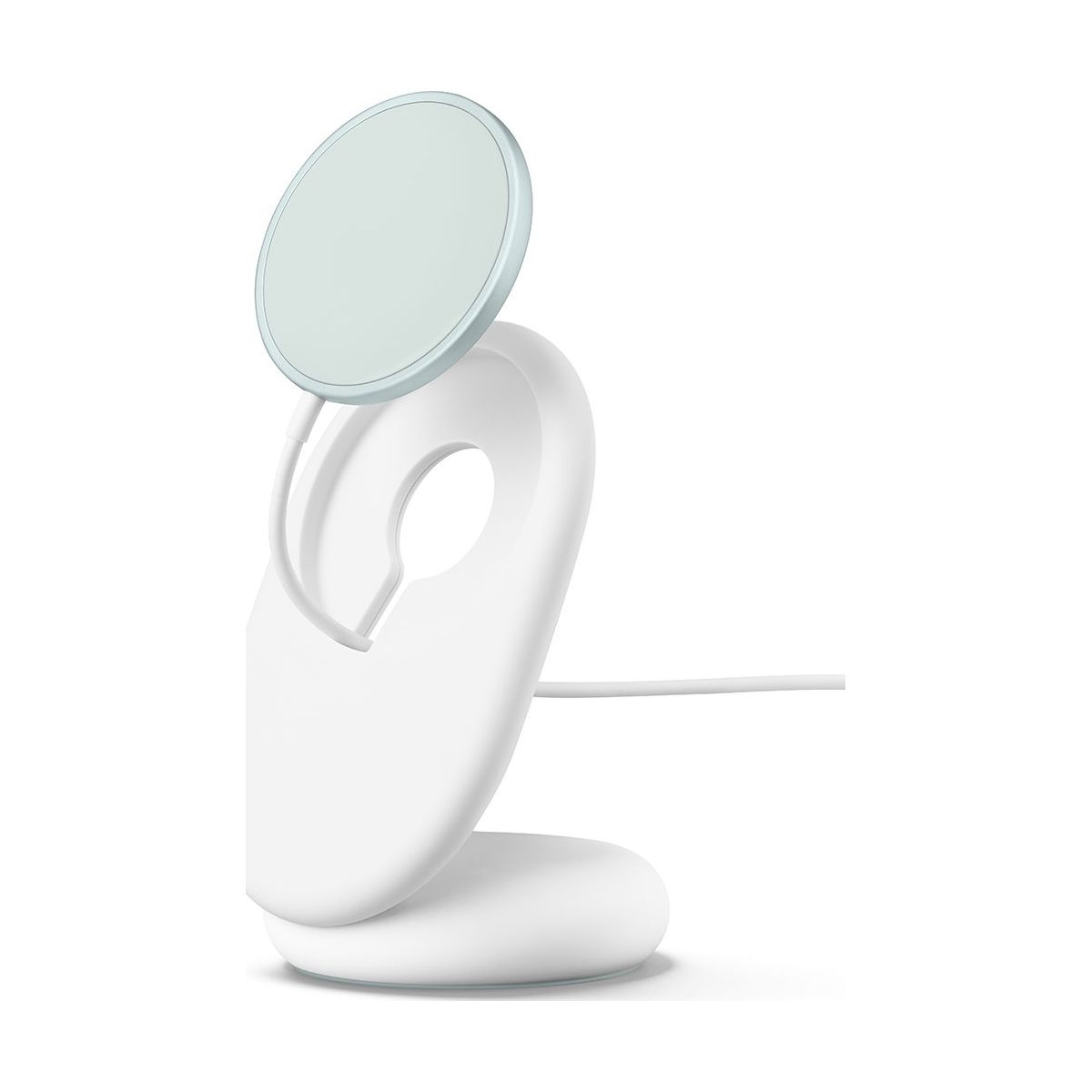 Station de charge Stand Qi2 Blanc couleur unique, GOOGLE