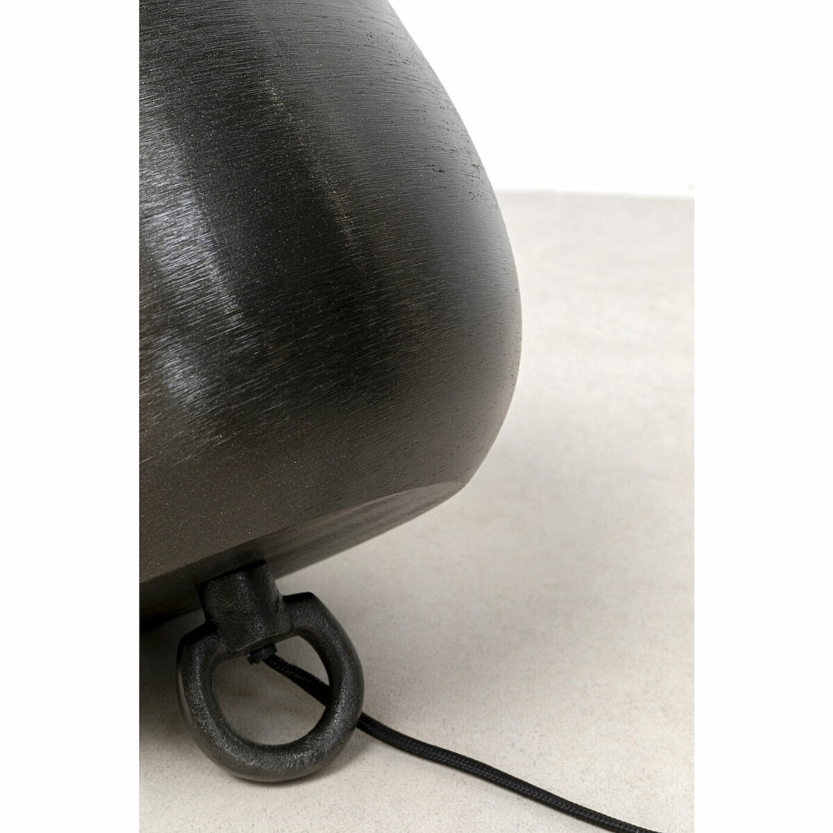 Lampe de sol Apollon Smooth noir Ø28cm doré, KARE DESIGN