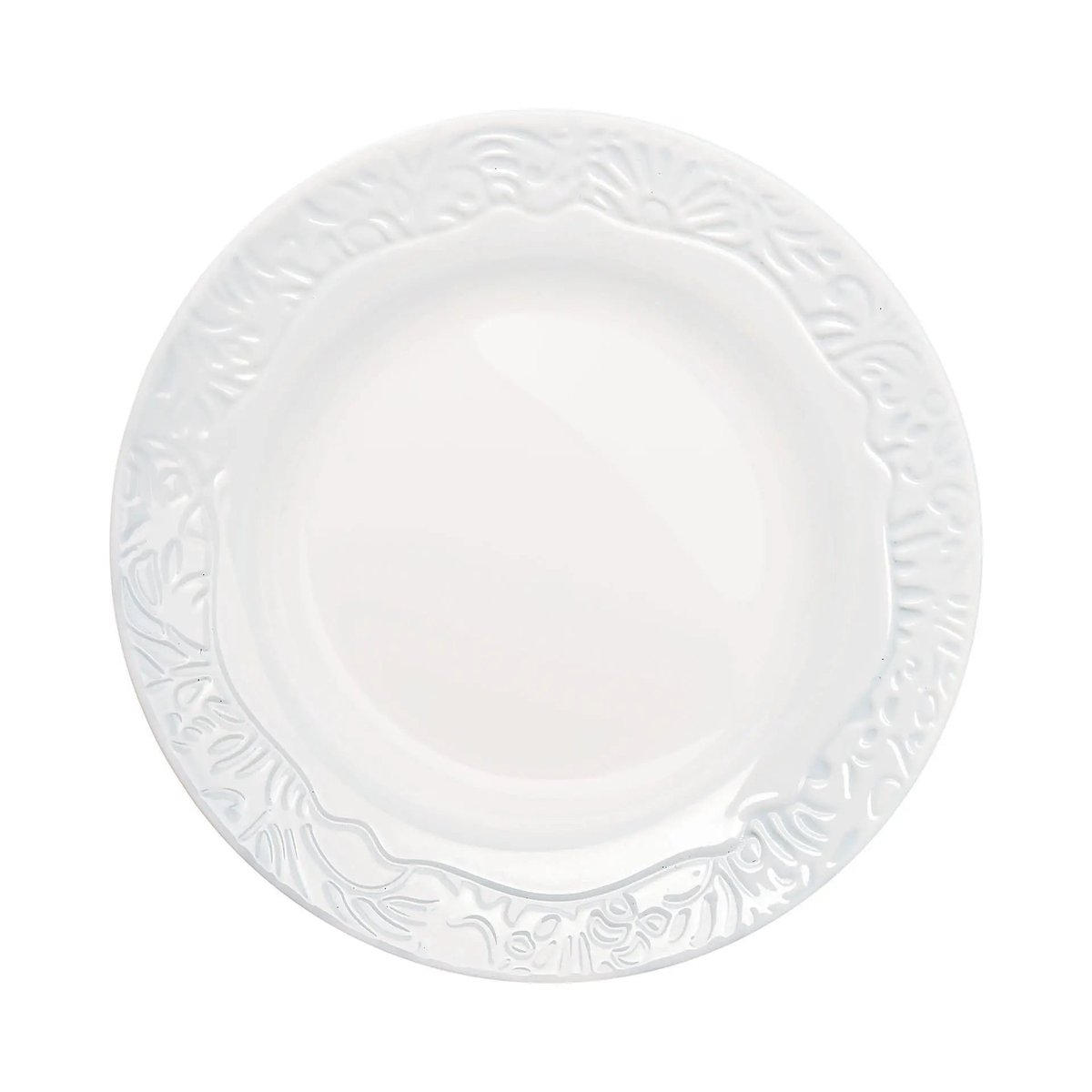 6 assiettes creuses blanches 22 cm -DANBURY blanc, LUMINARC