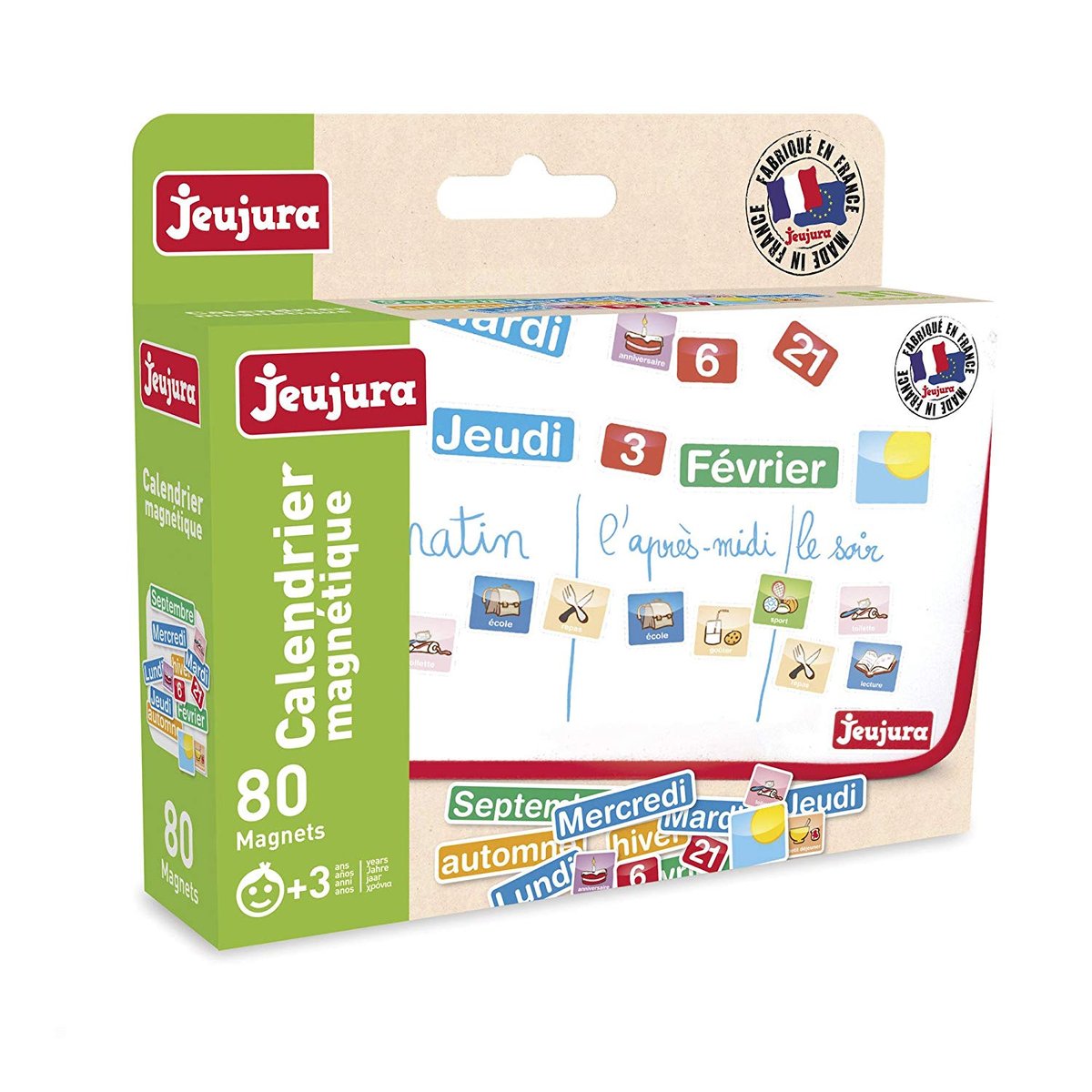 Magnets Calendrier bleu, JEUJURA