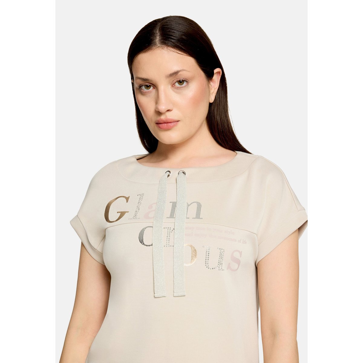 Sweat-shirt à strass gris, BETTY BARCLAY
