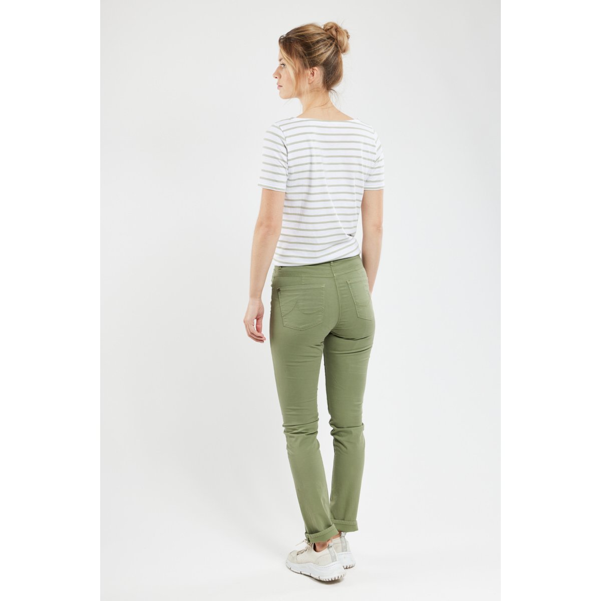 Pantalon coupe slim en coton military, ARMOR-LUX