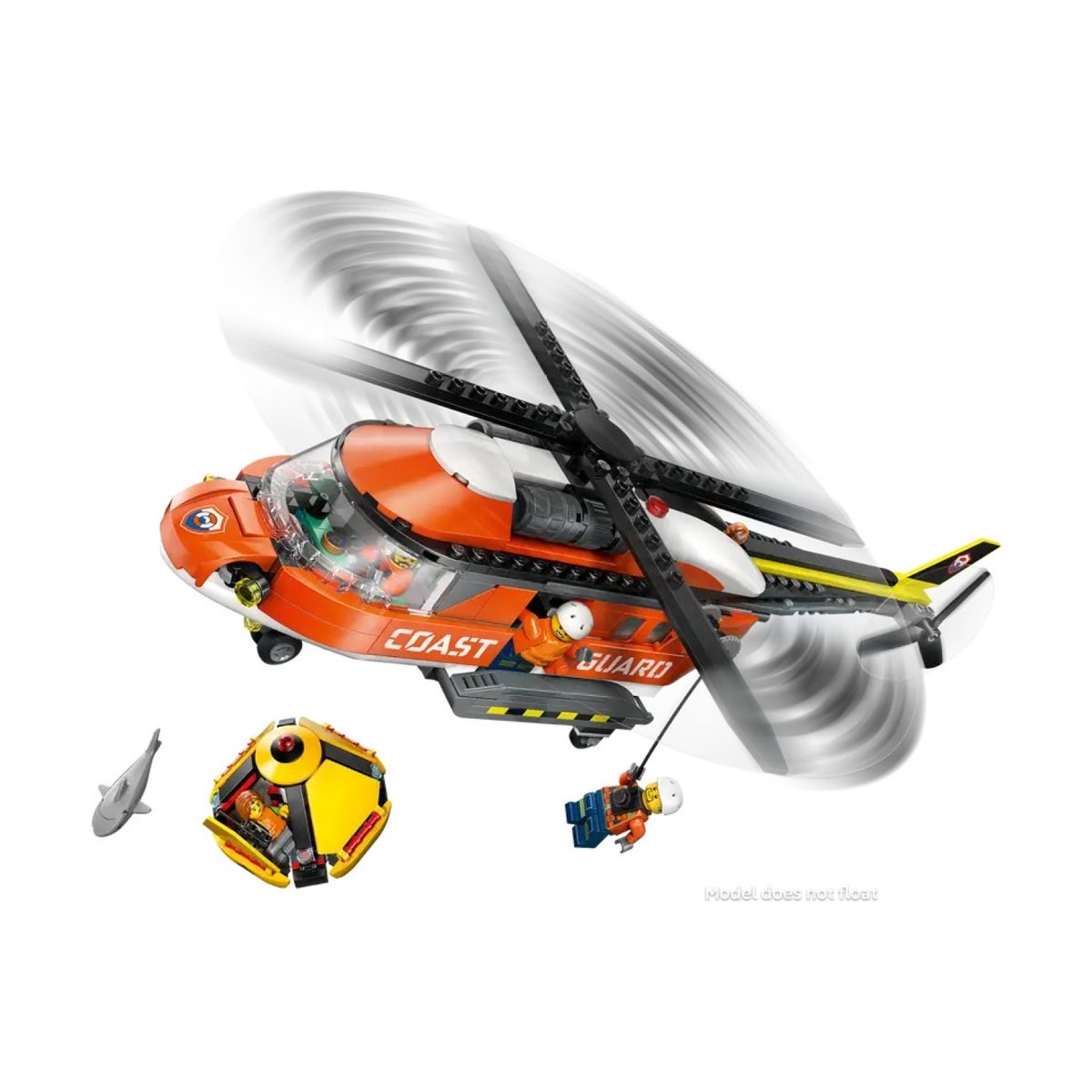 City L'hélicoptère des garde-côtes multicolore, LEGO