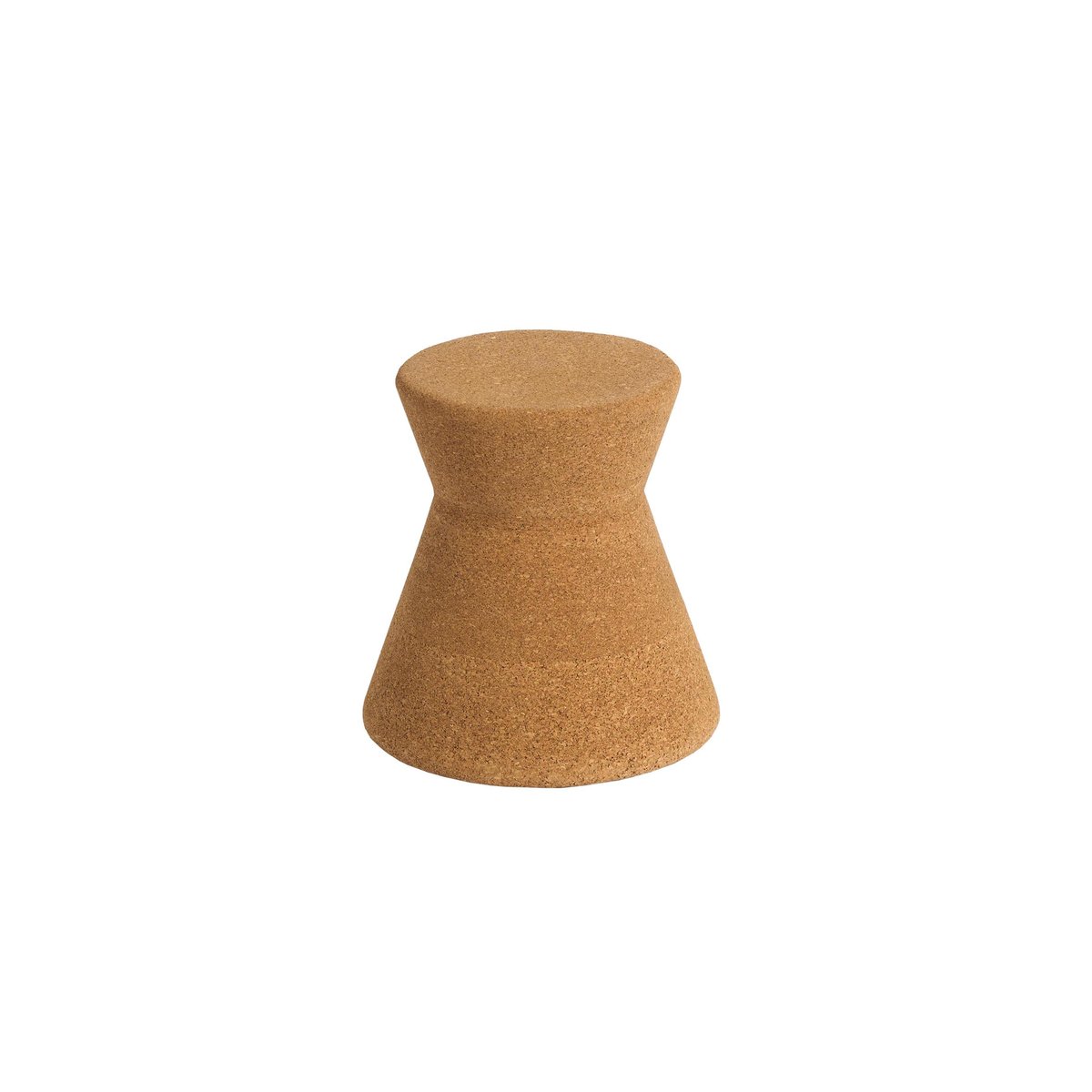 Tabouret design en liège - HOURGLASS marron, HANNUN