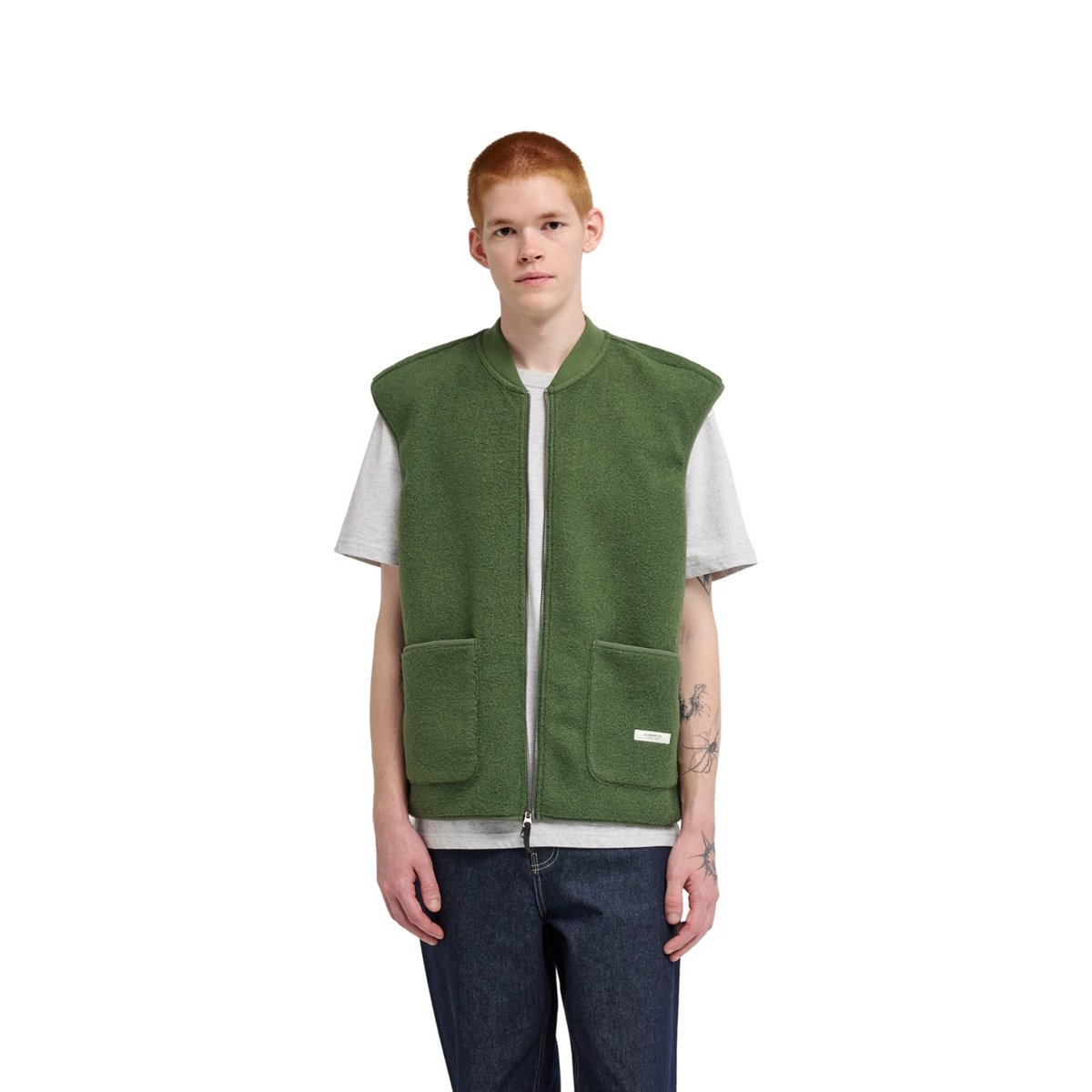 Veste en polaire SEFTON GILET vert bronze green, ELEMENT