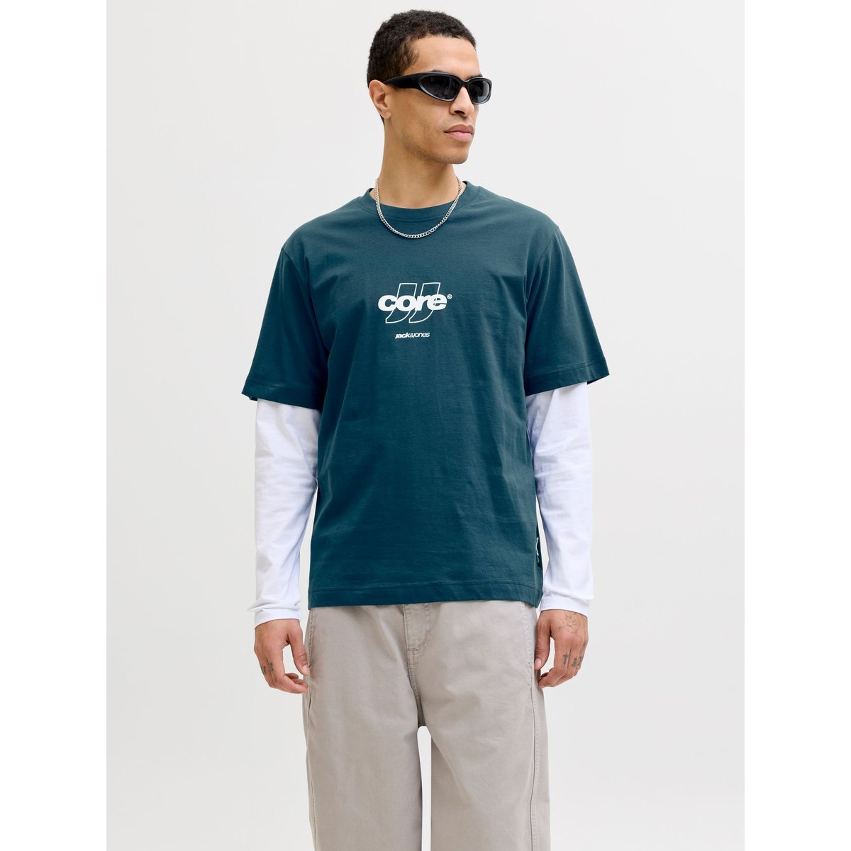 T-Shirt bleue - poseidon 1, JACK & JONES
