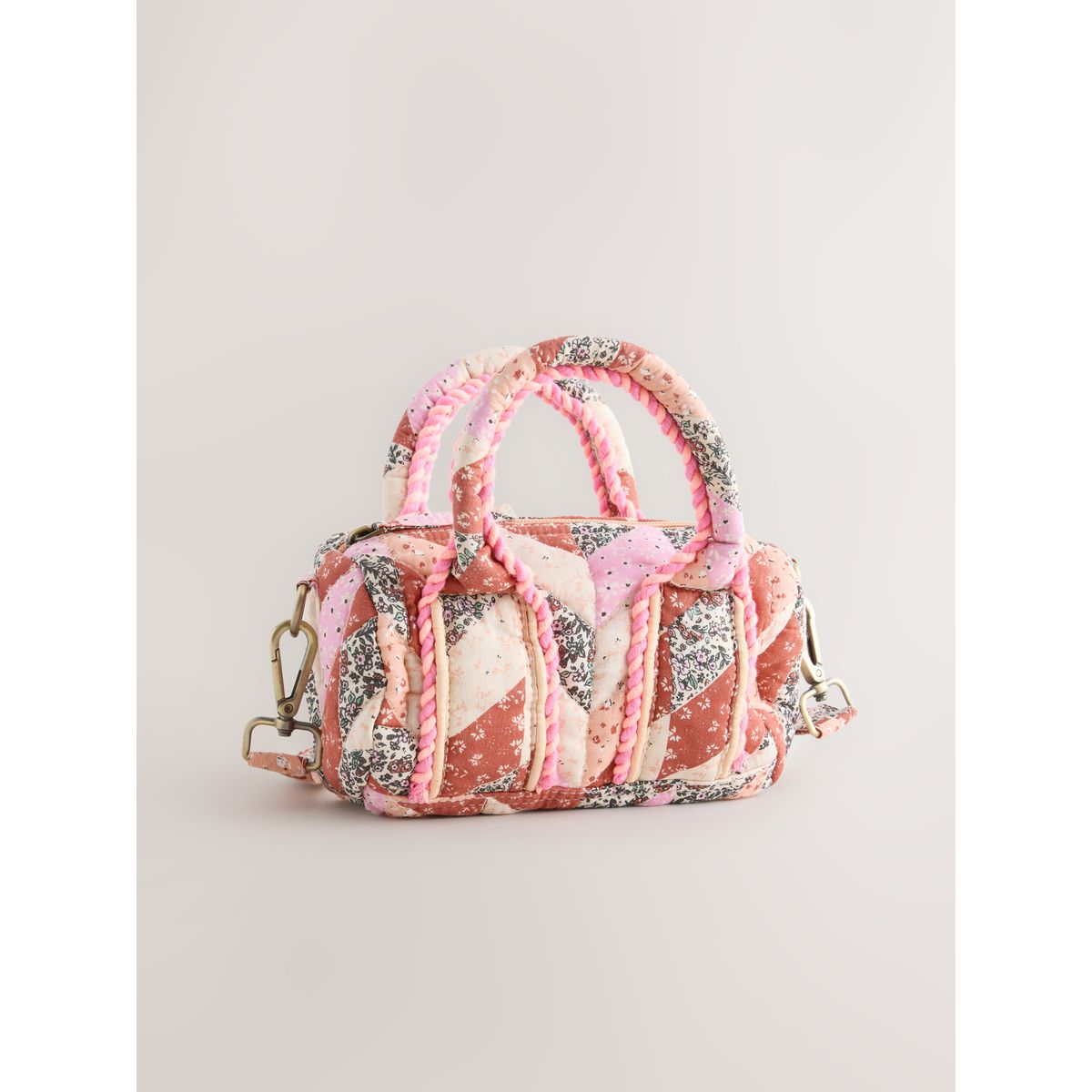 Sac bandoulière imprimé et brodé orange, NEXT