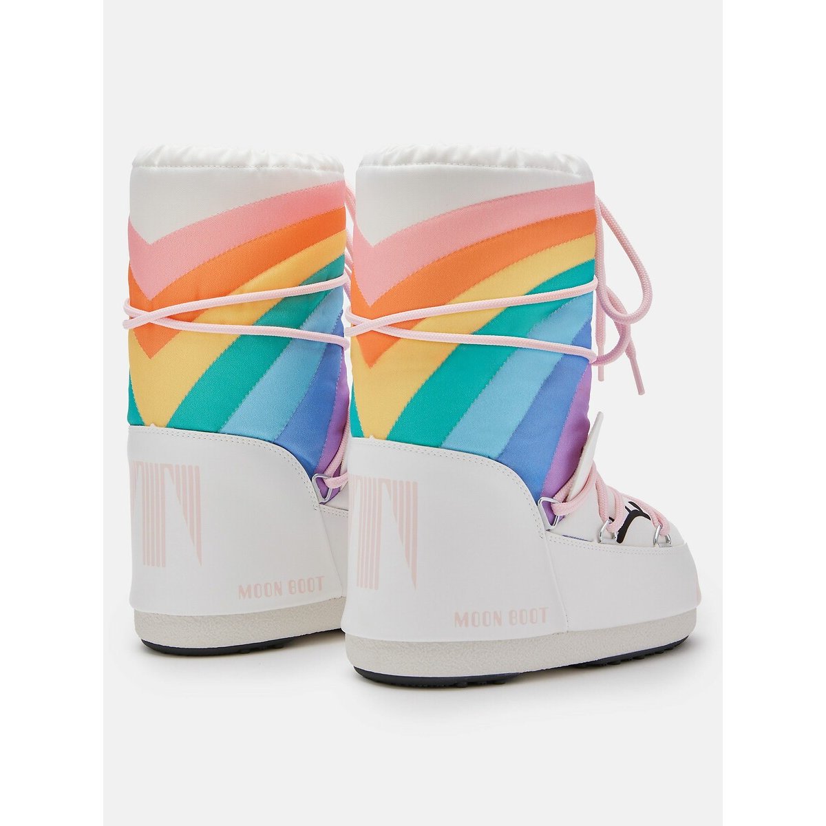 Moon Boots Icon unicorn wit/multicolor, MOON BOOT