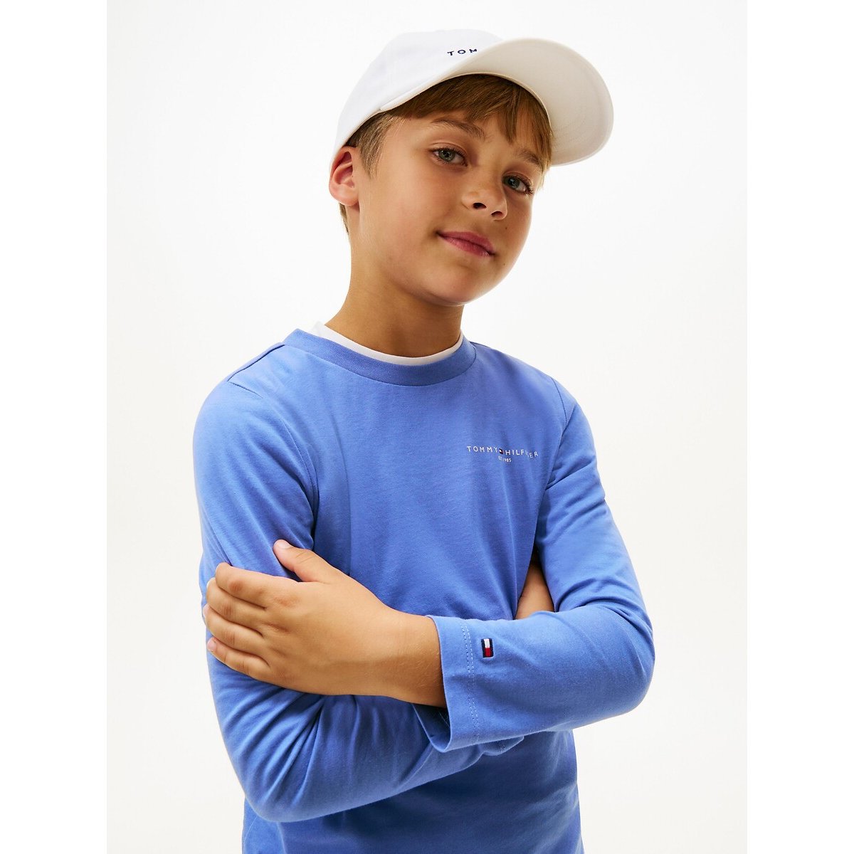 Long Sleeve T-Shirt blue, TOMMY HILFIGER
