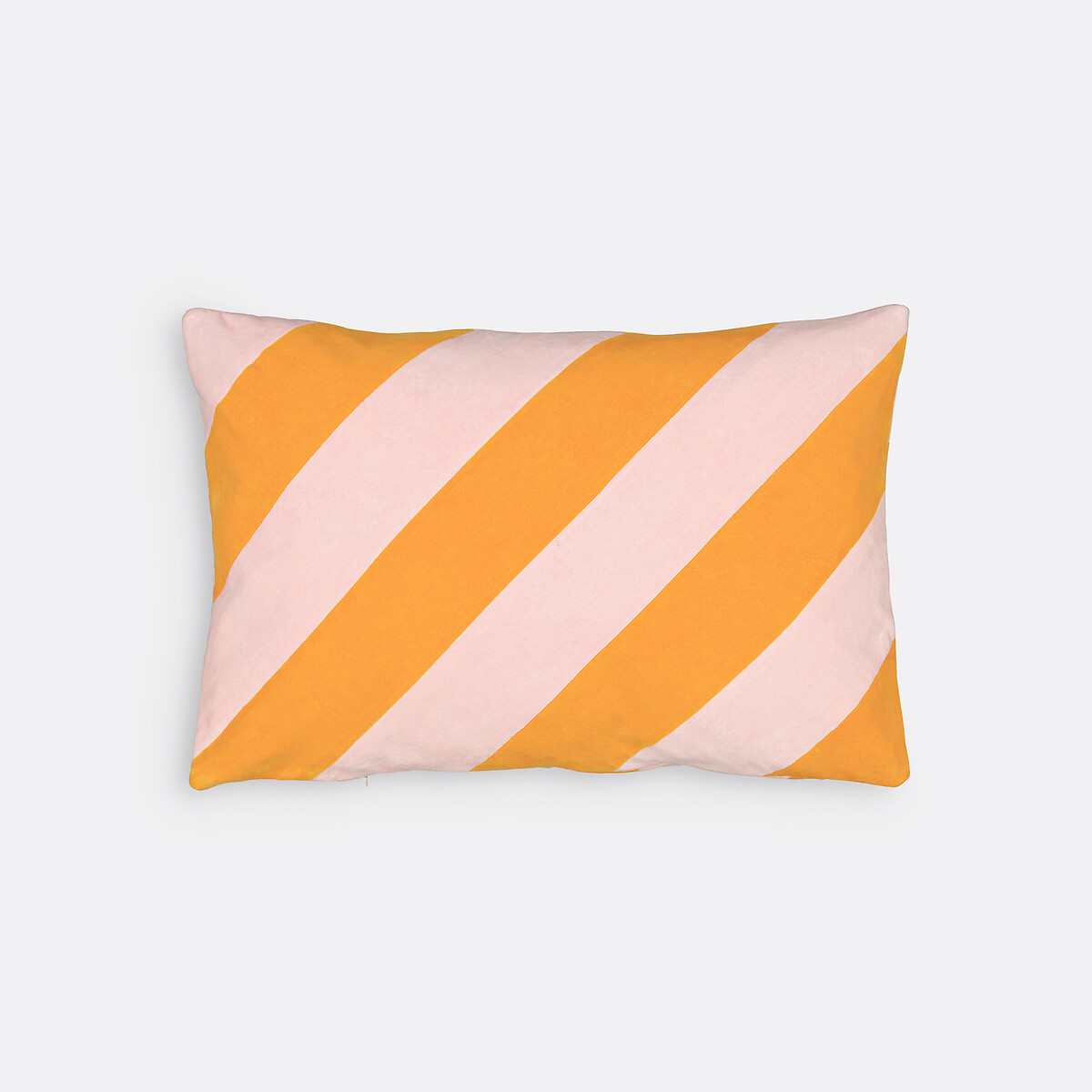 Housse de coussin 60 x 40 cm en velours, Jasper rose/jaune, LA REDOUTE INTERIEURS