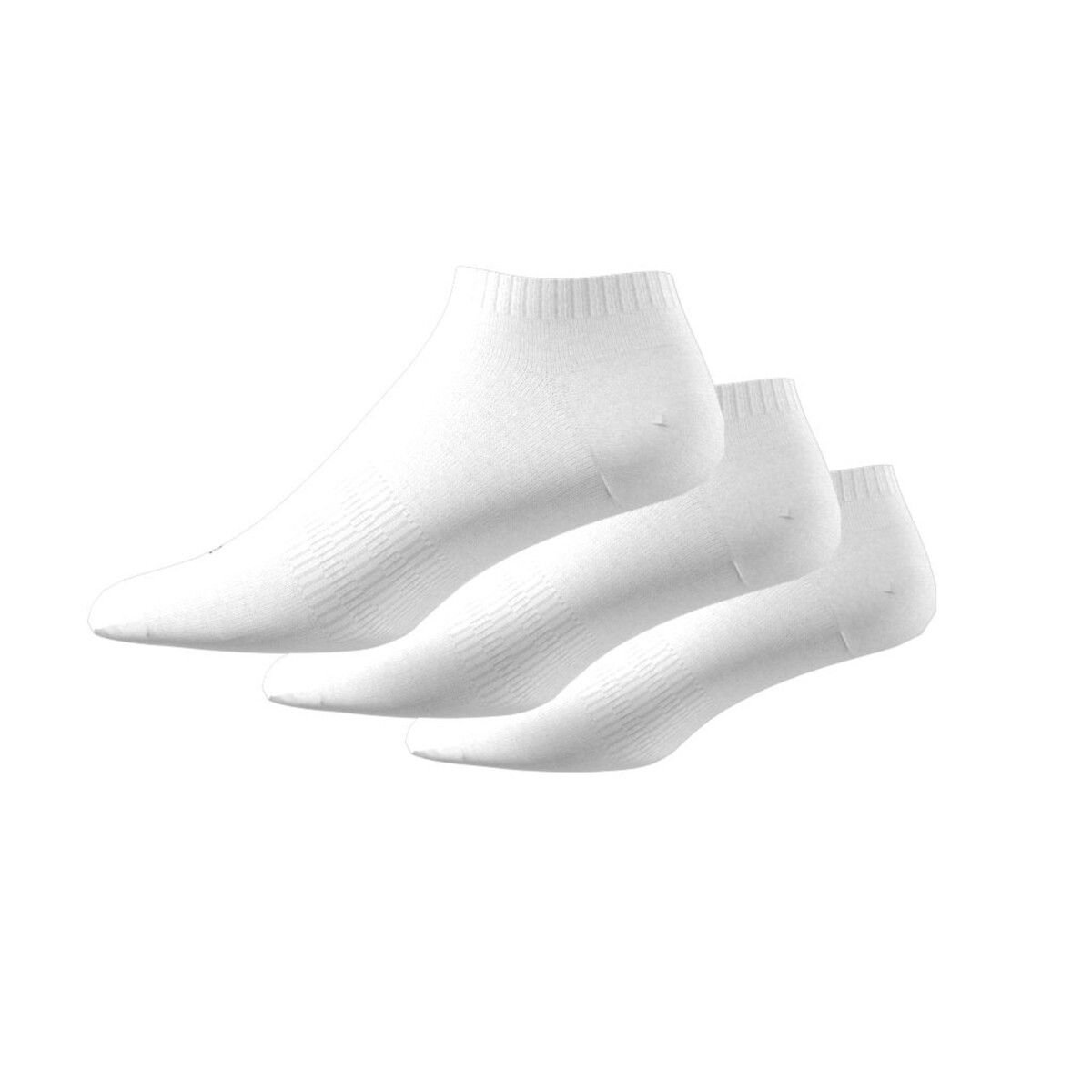 Pack of 3 Pairs of Cushioned Socks in Cotton Mix white + white + white, adidas Performance