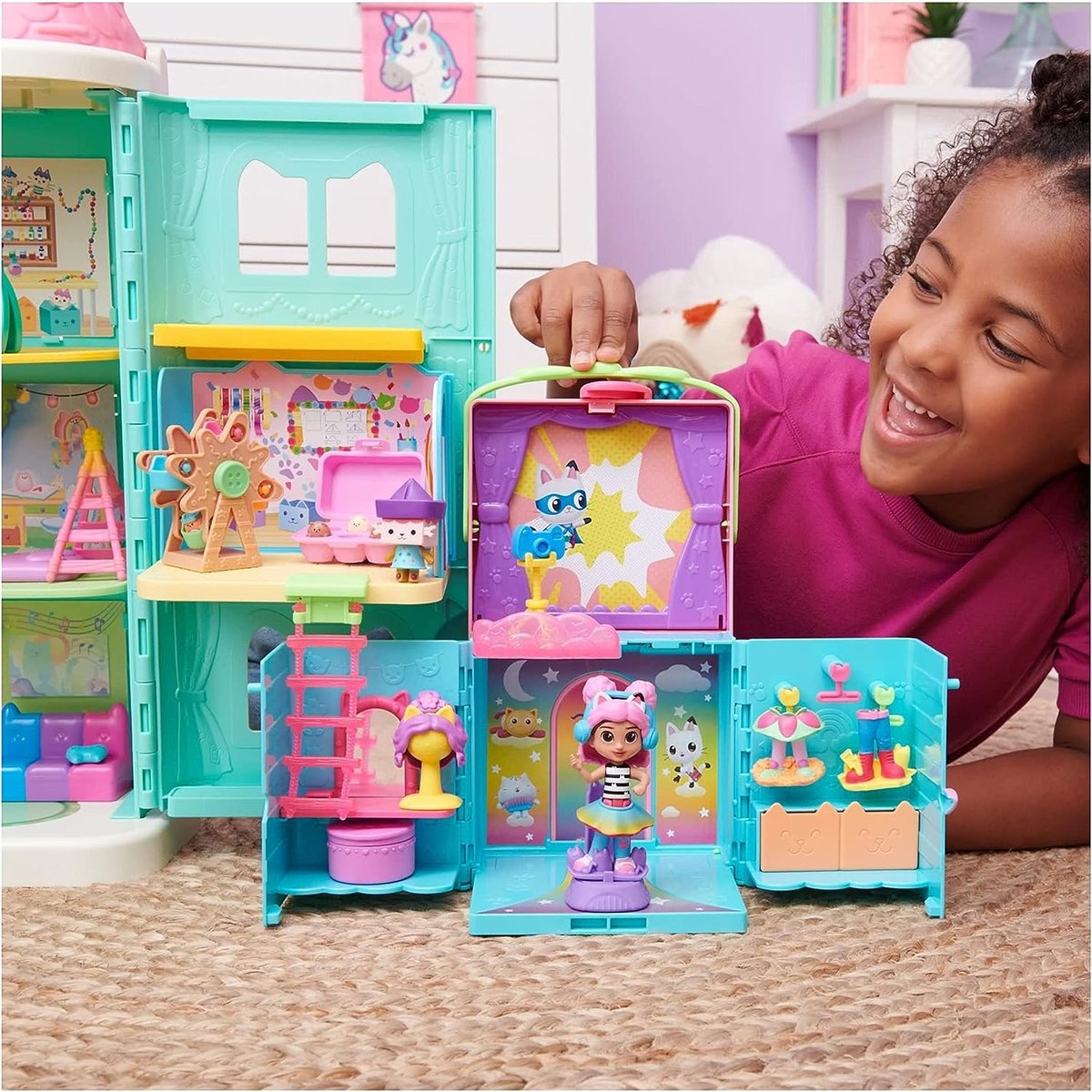 Gabby's Dollhouse Gabby's Armoire arc-en-ciel multicolore, SPIN MASTER