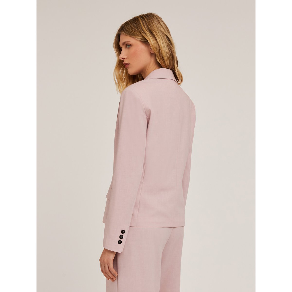 Veste croisée en polyviscose rose, MOTIVI