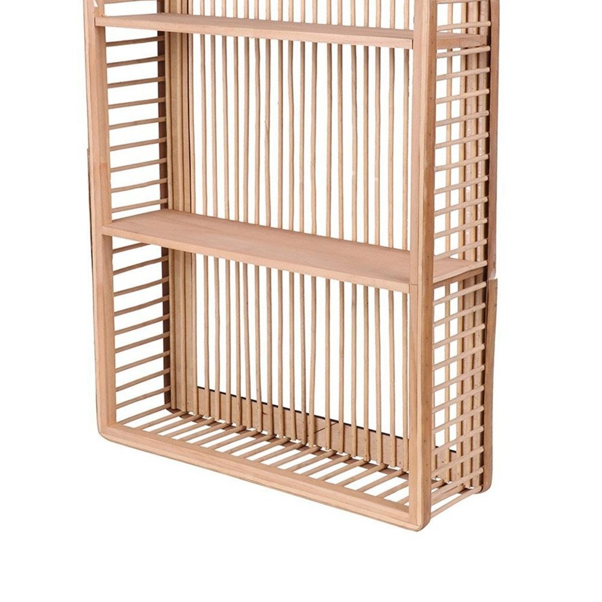 Étagère murale design maison 2 niveaux beige, DECORATIE