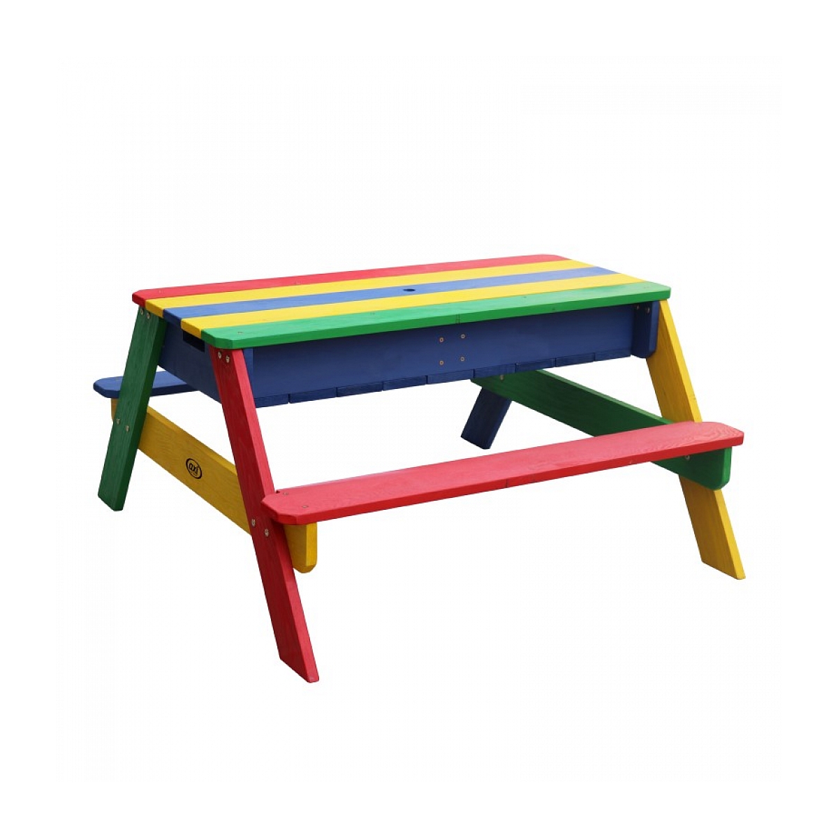 AXI Table sable et eau NICK Arc en ciel avec parasol Arc en ciel 90x80x56cm couleur unique, AXI HOUSE