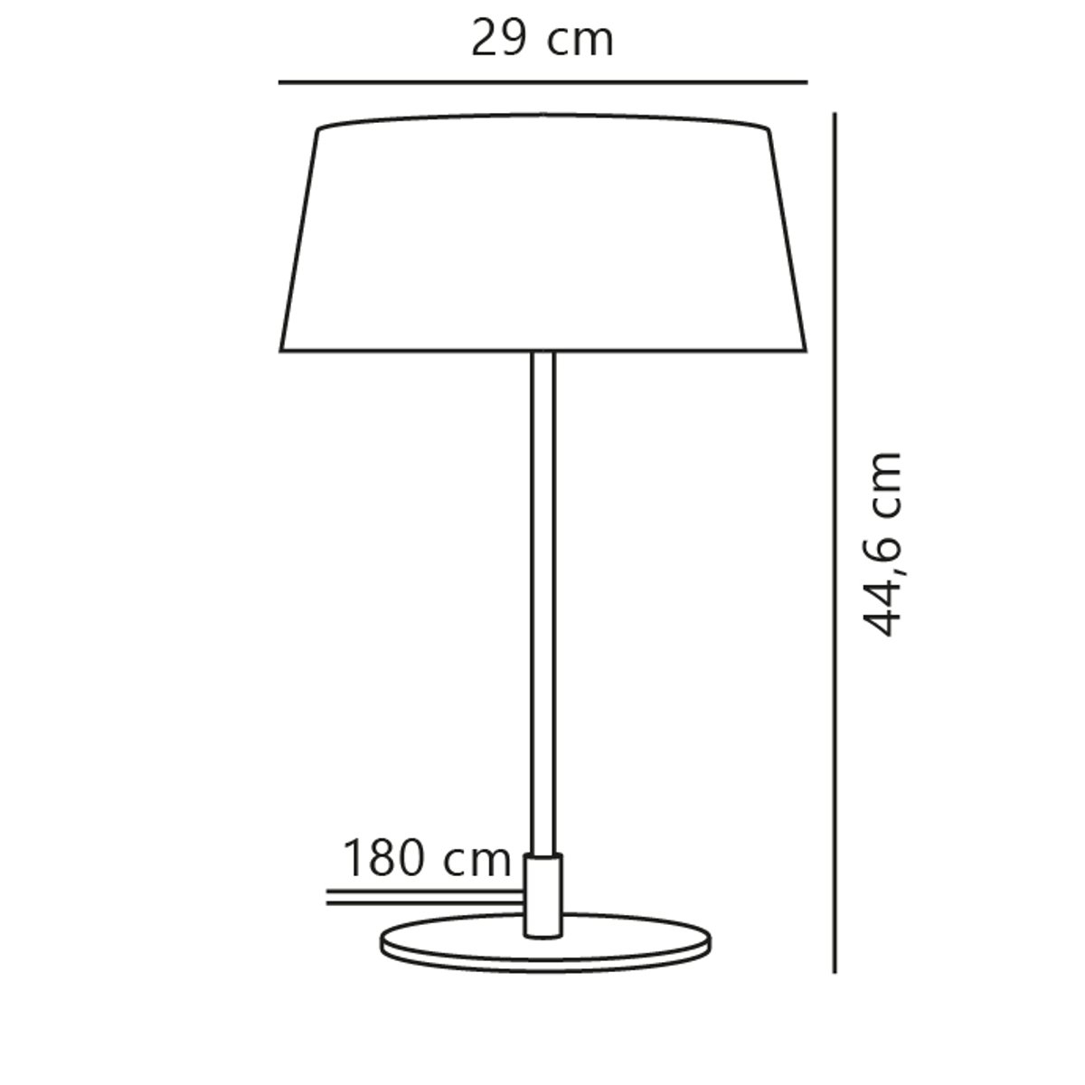 Lampe à poser design classique en métal, CLASI noir, NORDLUX
