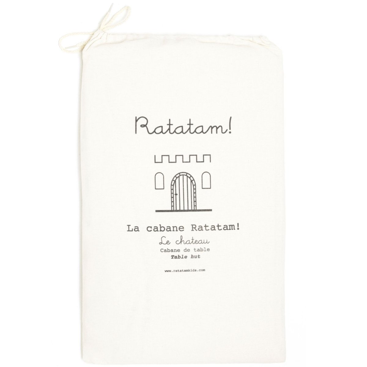 Cabane de table ecru, noir, RATATAM