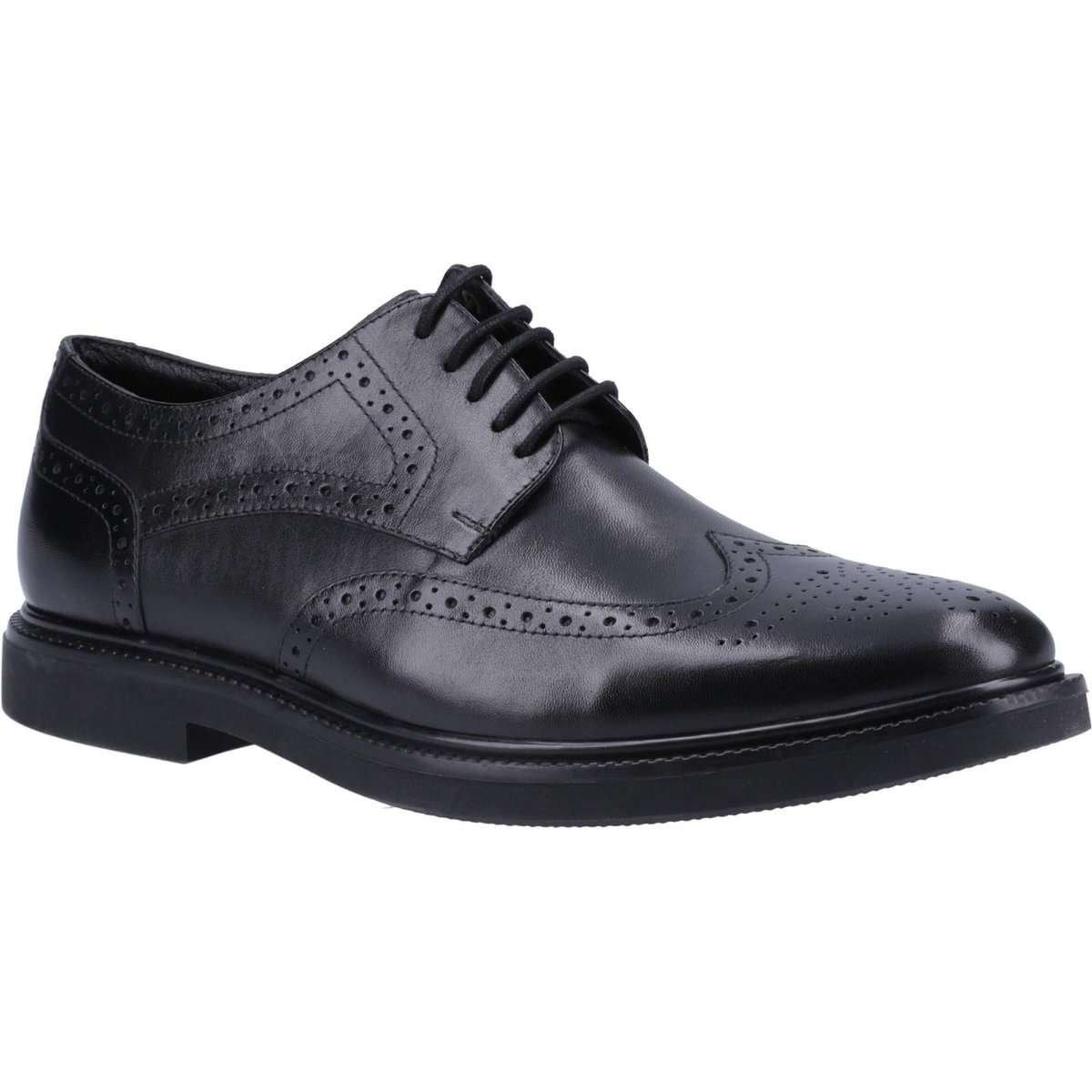 Chaussures brogues KINGSTON noir, HUSH PUPPIES