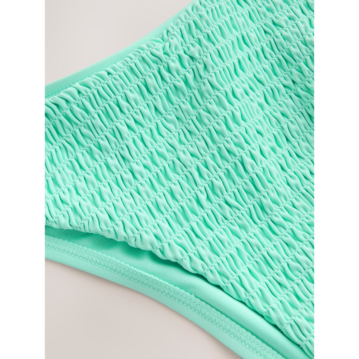 Bas de bikini échancré à fronces vert menthe, NEXT