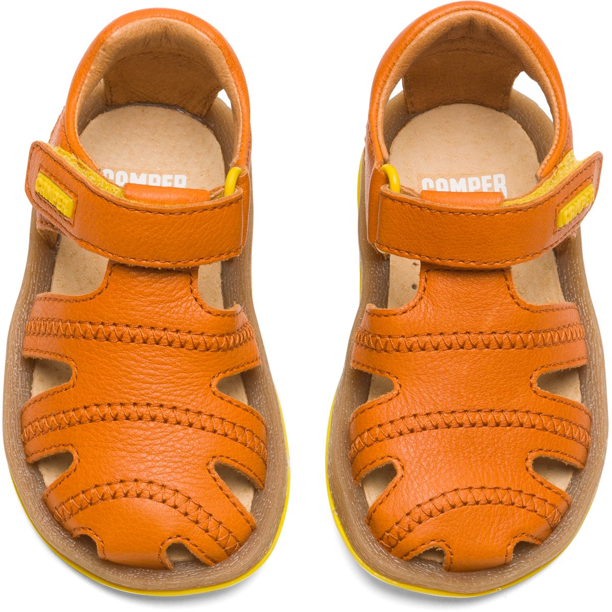Sandales Cuir Bicho orange, CAMPER