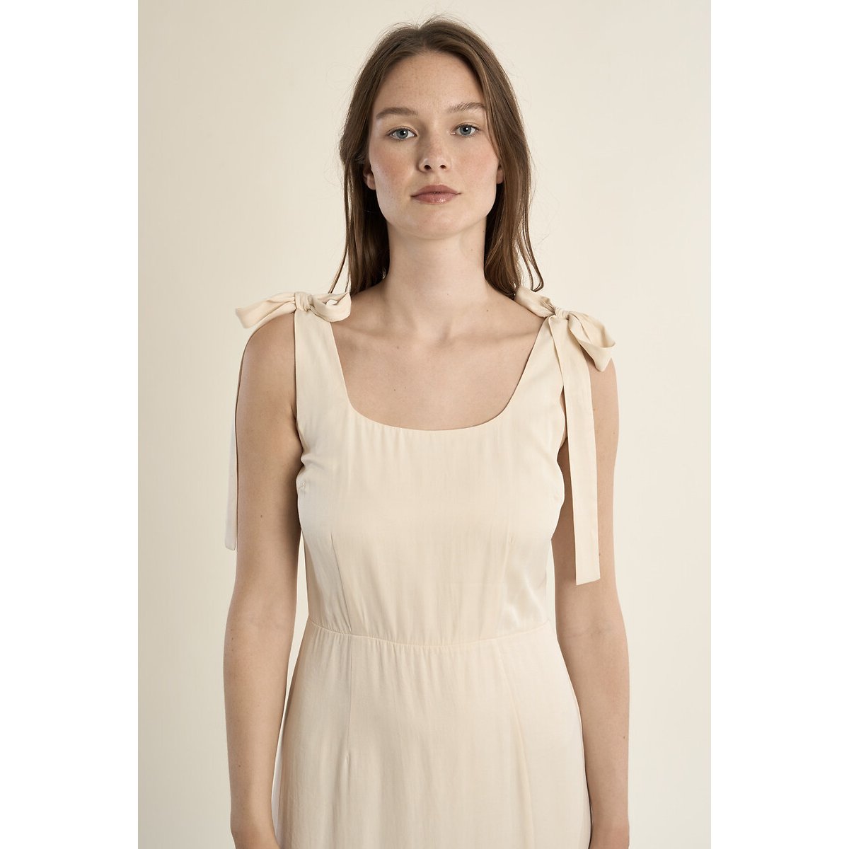 Robe longue à bretelles ecru, MOLLY BRACKEN