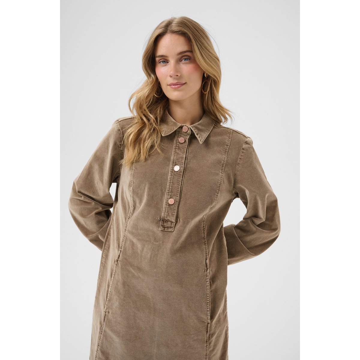 Robe beige brown lentil, CREAM