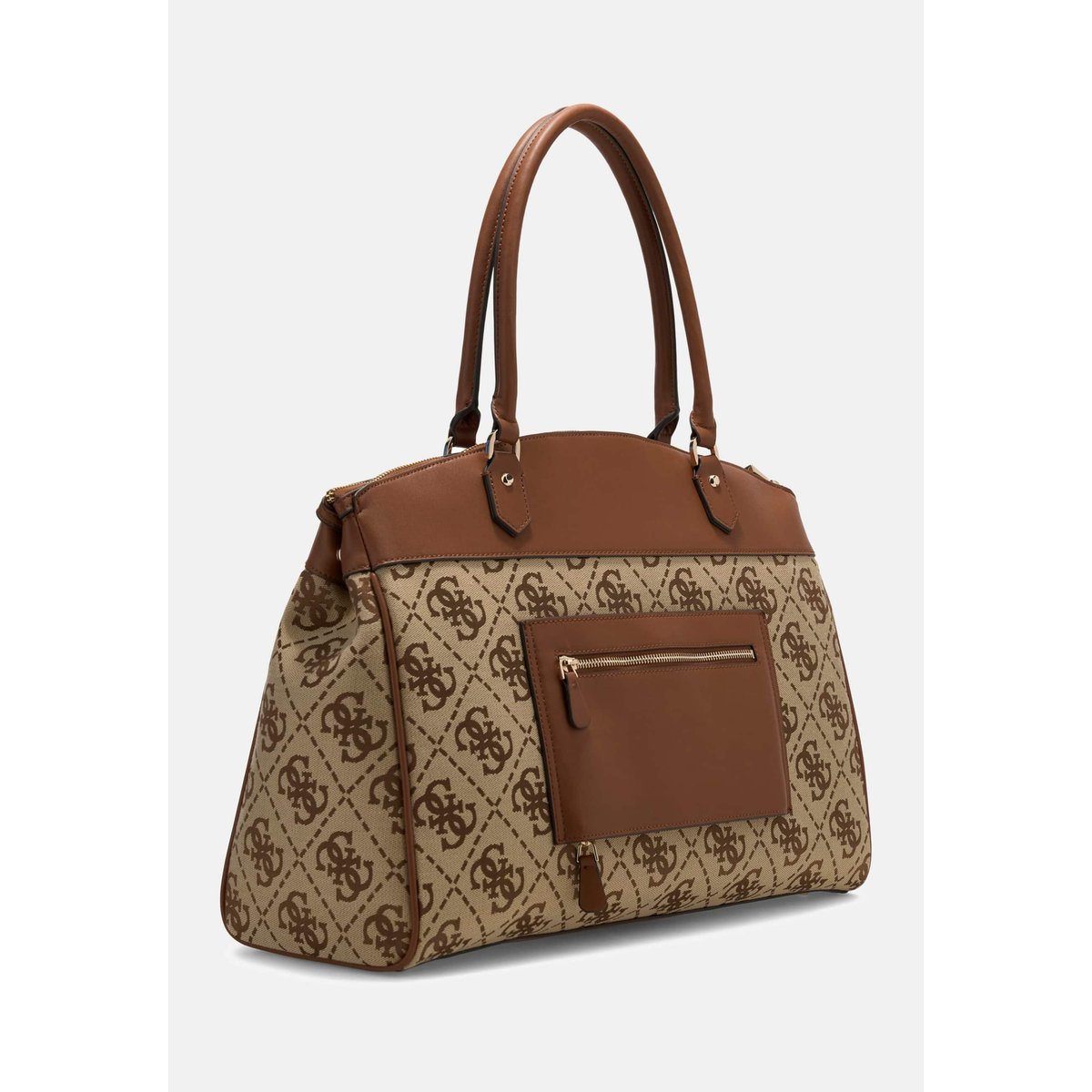 Audrey Logo Travel Tote marron multi, GUESS